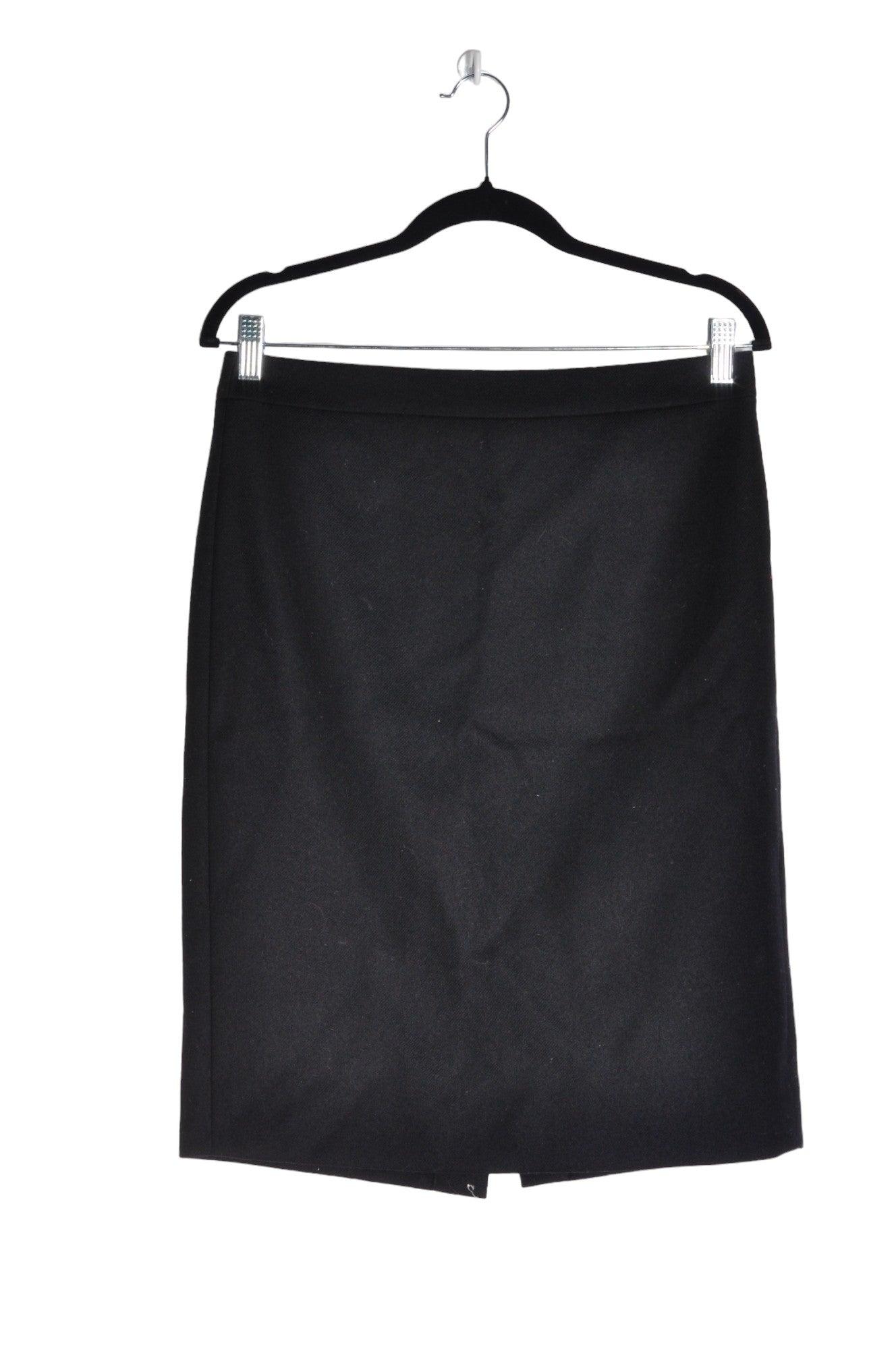 J. CREW Stylish Women's Black Regular-Fit Pencil Skirt - Size 6