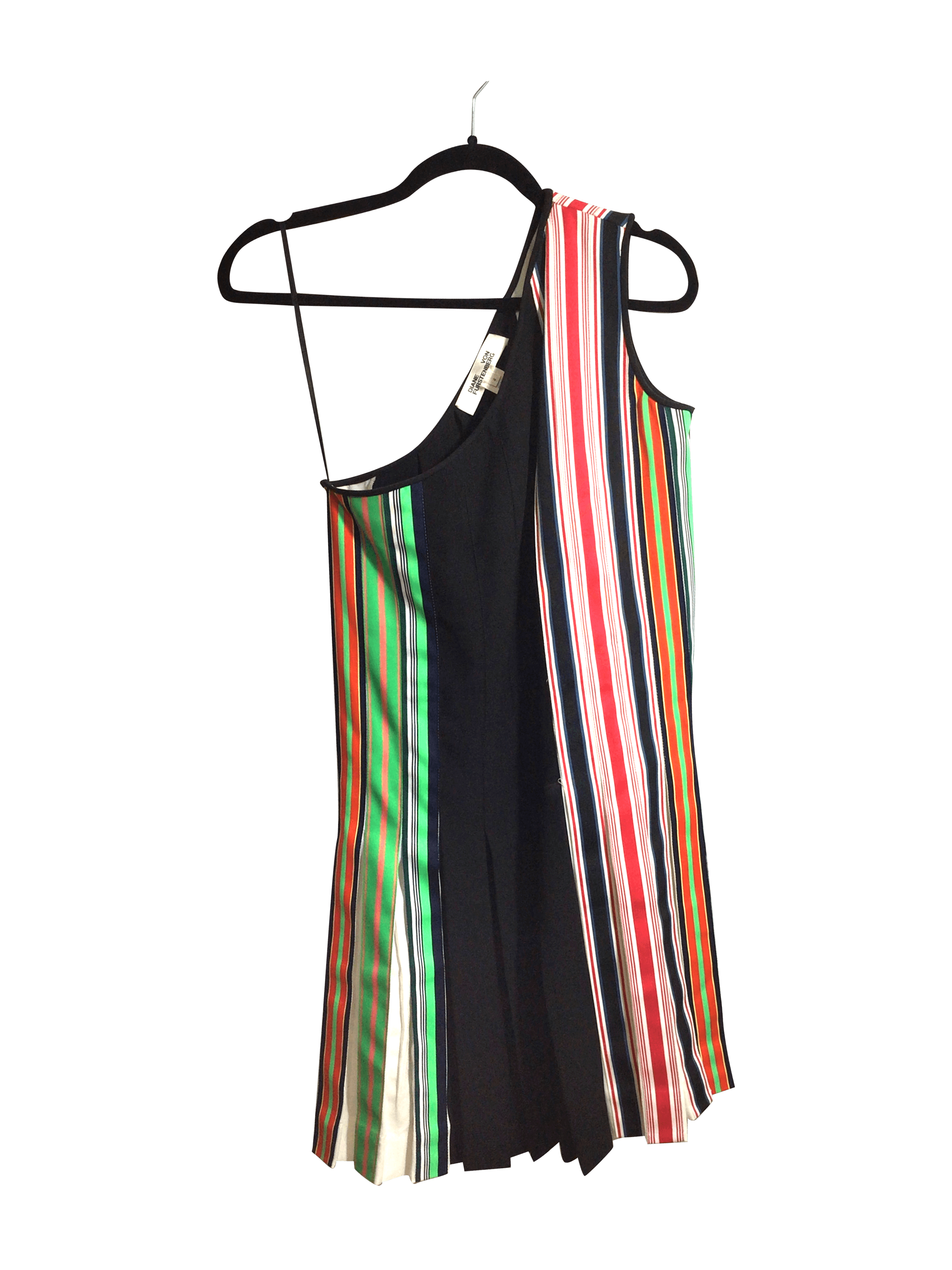 DIANE VAN FURSTENBERG Stylish Women's Black Regular Fit Size 4 Mini Dress