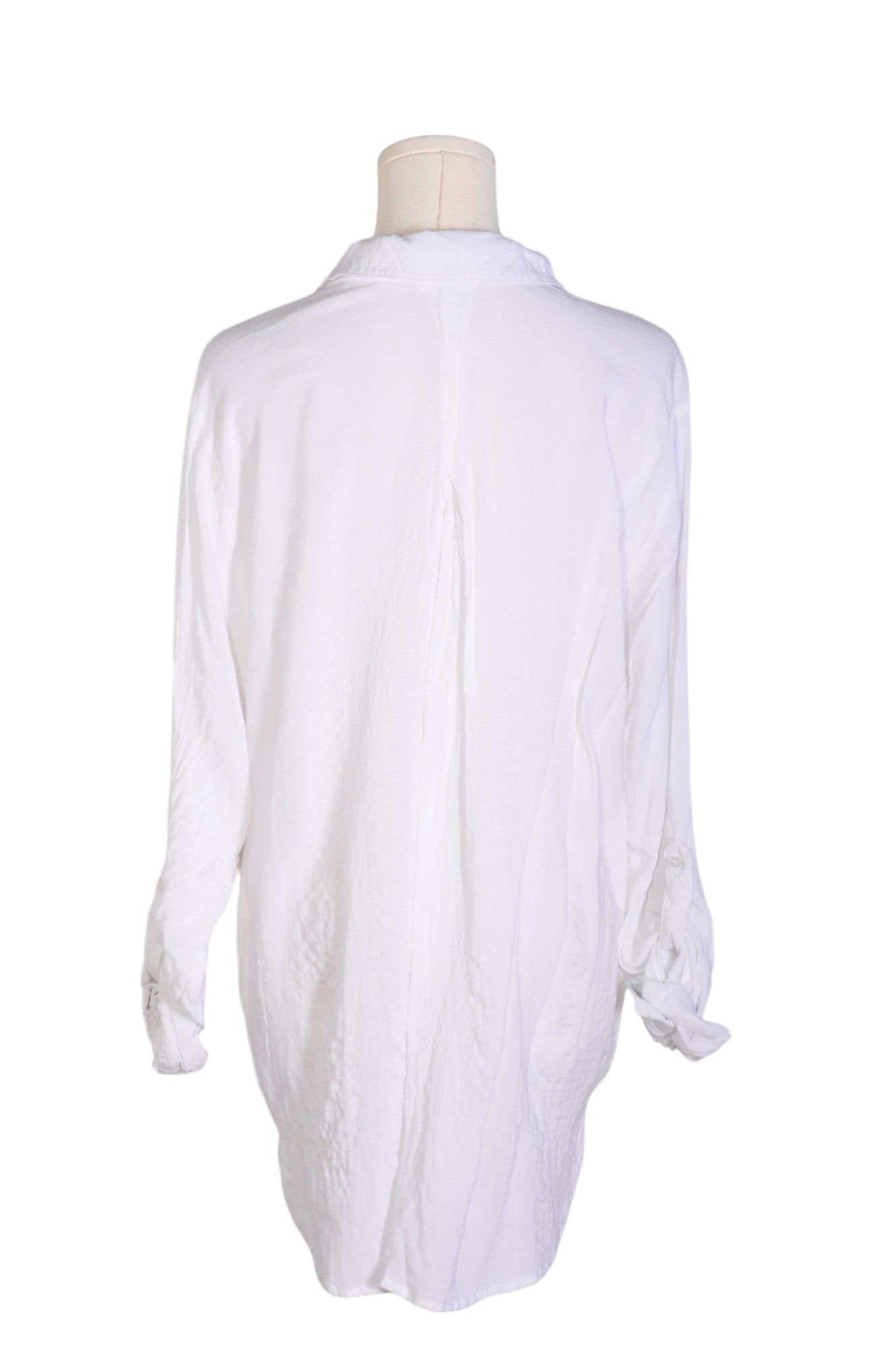 Stylish JANE DACEY Women's White Button - Down Regular - Fit Top in Size L