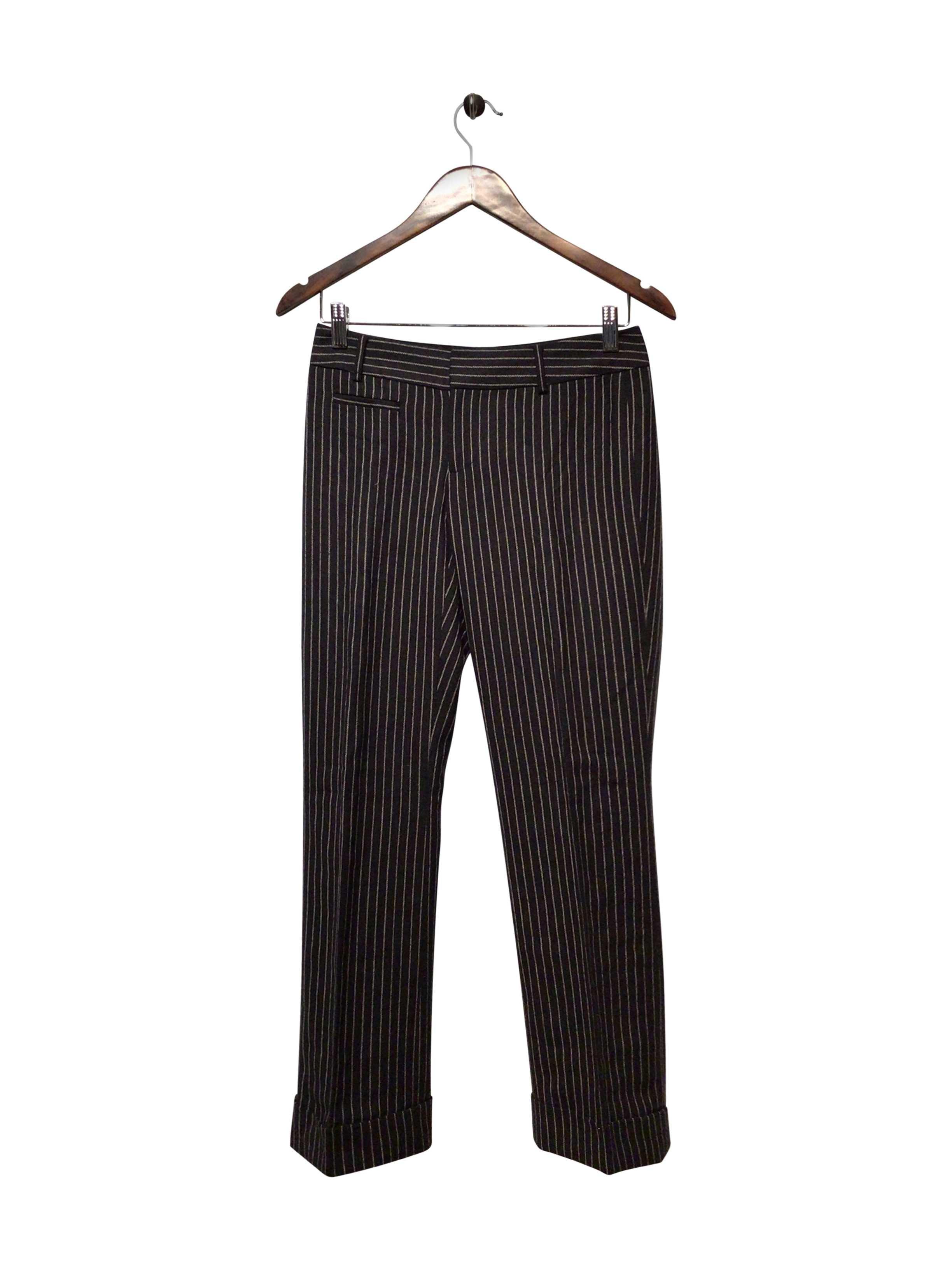 CLUB MONACO Stylish Regular Fit Black Wool Blend Pant - Size 0