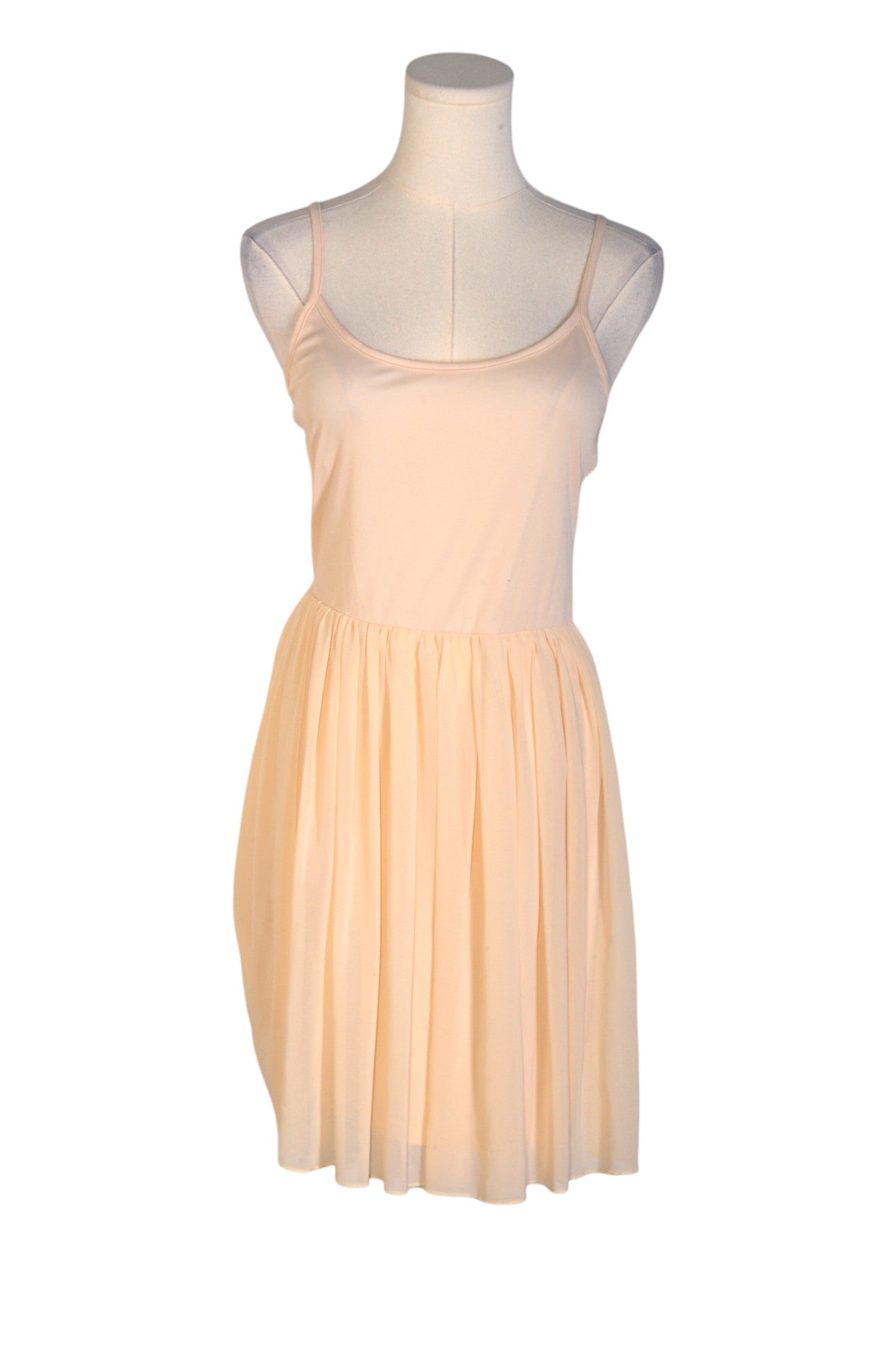 CITY TRIANGLES Stylish Women's Beige Regular Fit & Flare Dress - Size M