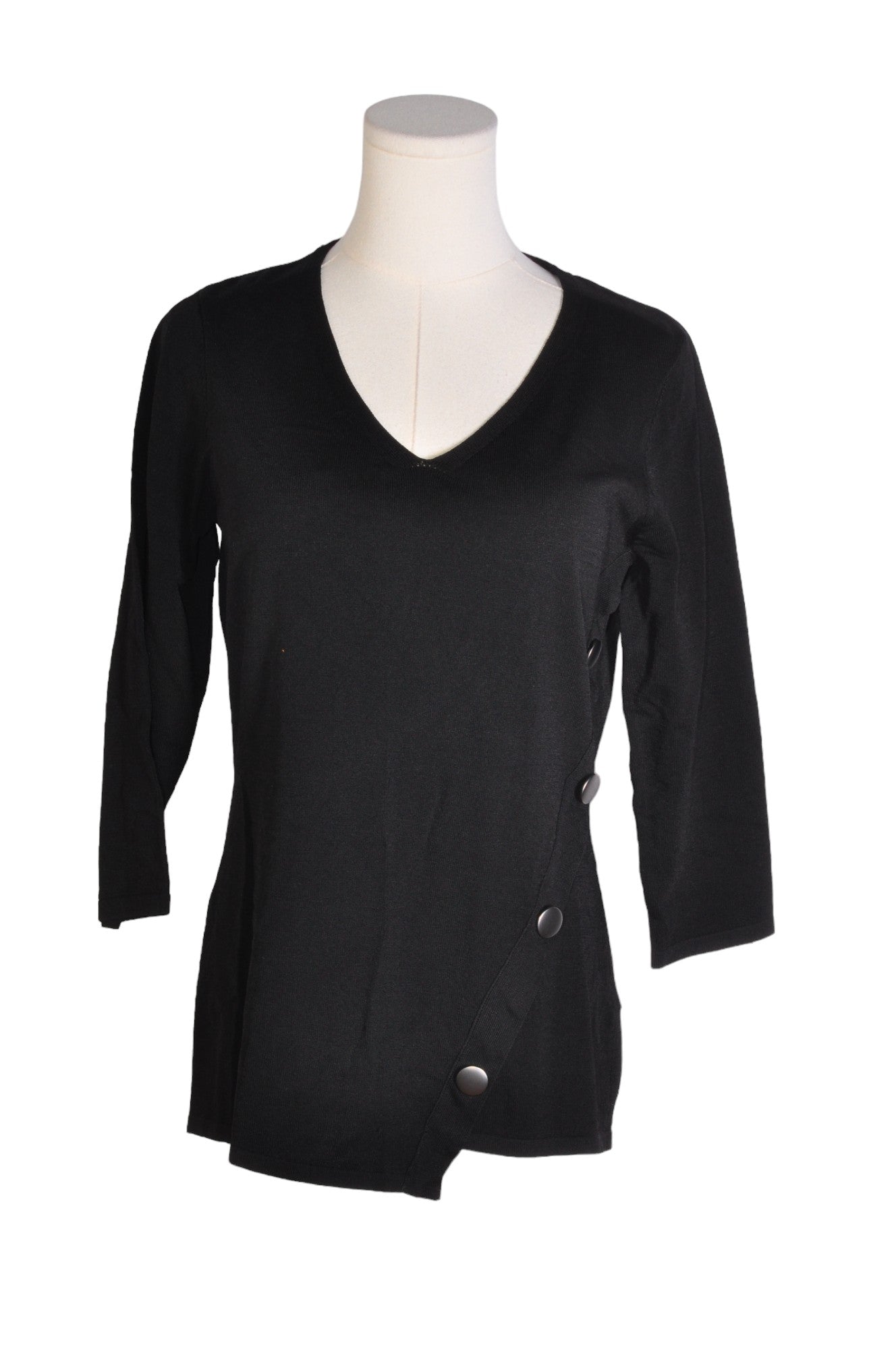 CLEO Stylish Women's Regular Fit Black Blouse - Size M