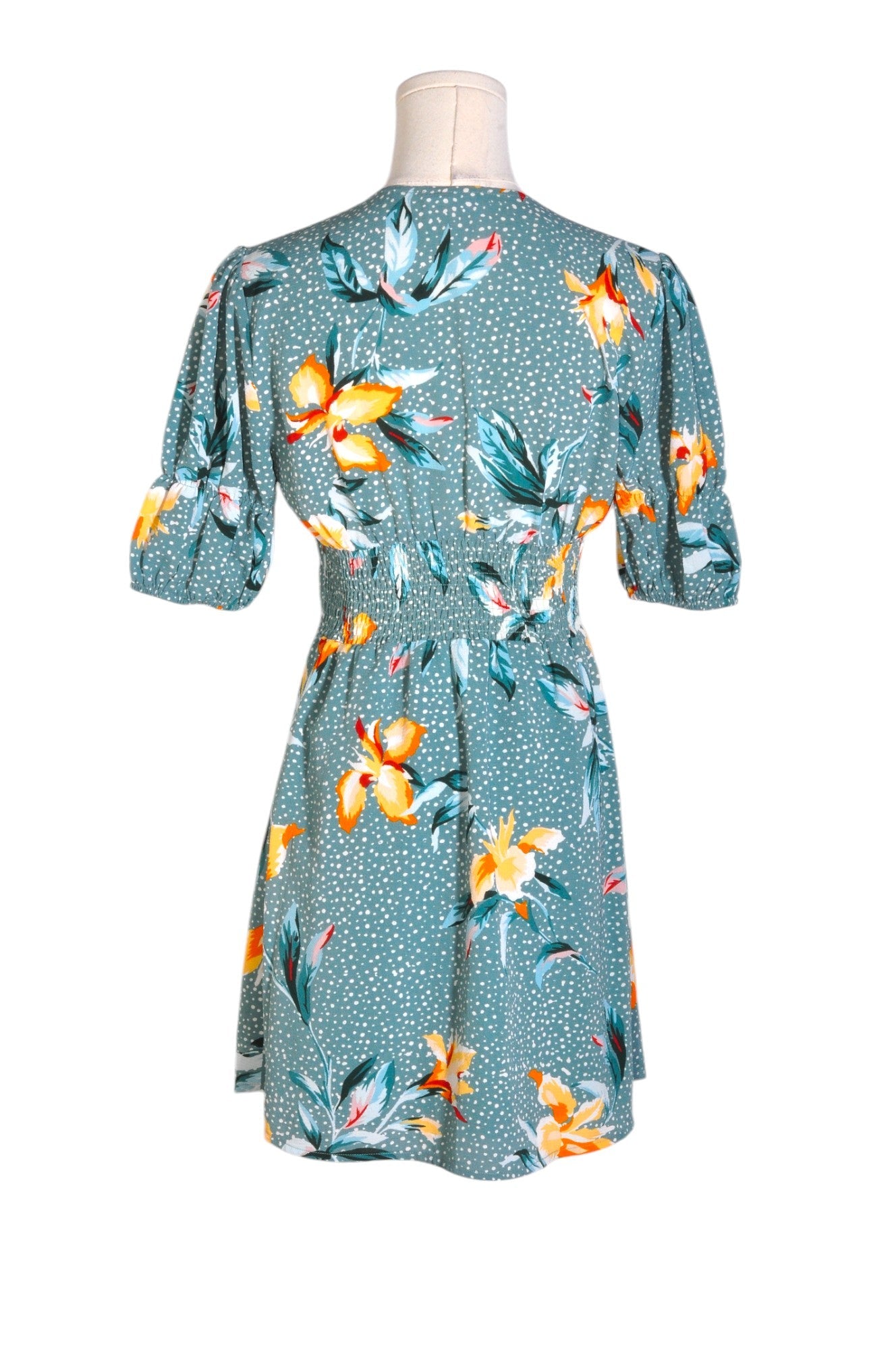 Stylish SAGE Women's A-Line Green Regular Fit Dress - Size S