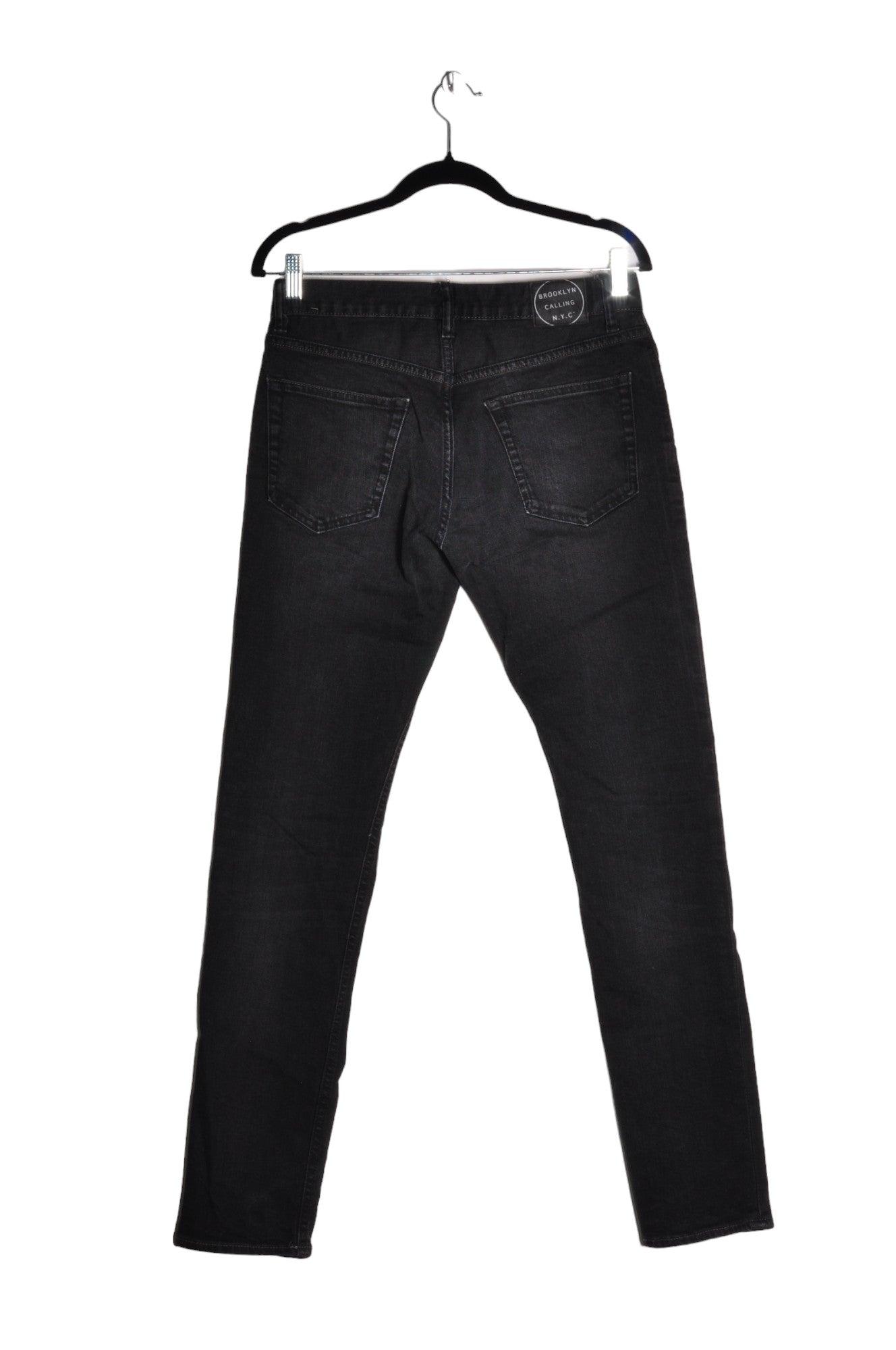 BROOKLYN CALLING Stylish Women's Straight-Legged Regular Fit Black Jeans - Size S