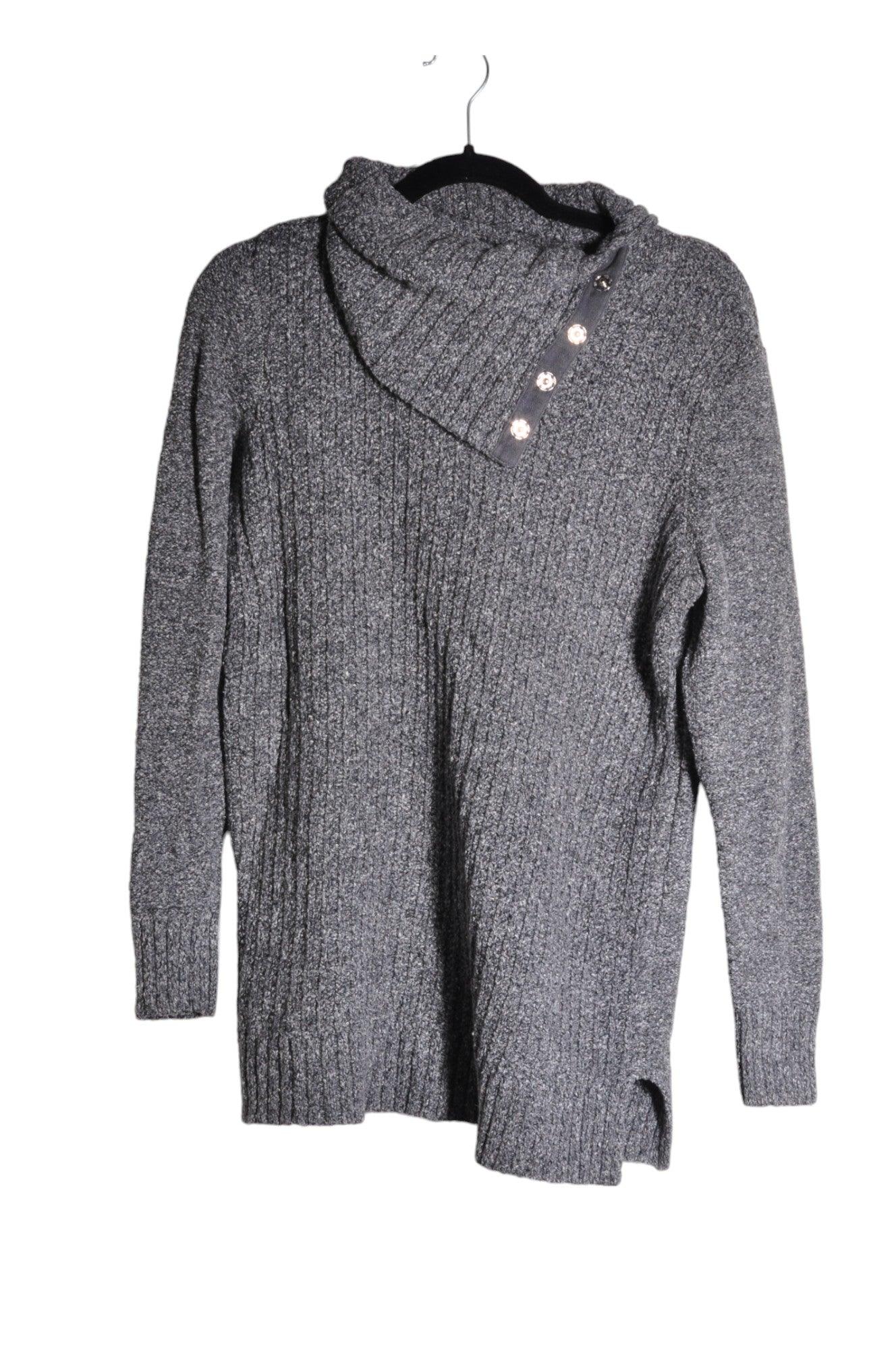 Stylish DENVER HAYES Women's Gray Regular-Fit Long-Sleeve T-Shirt - Size S
