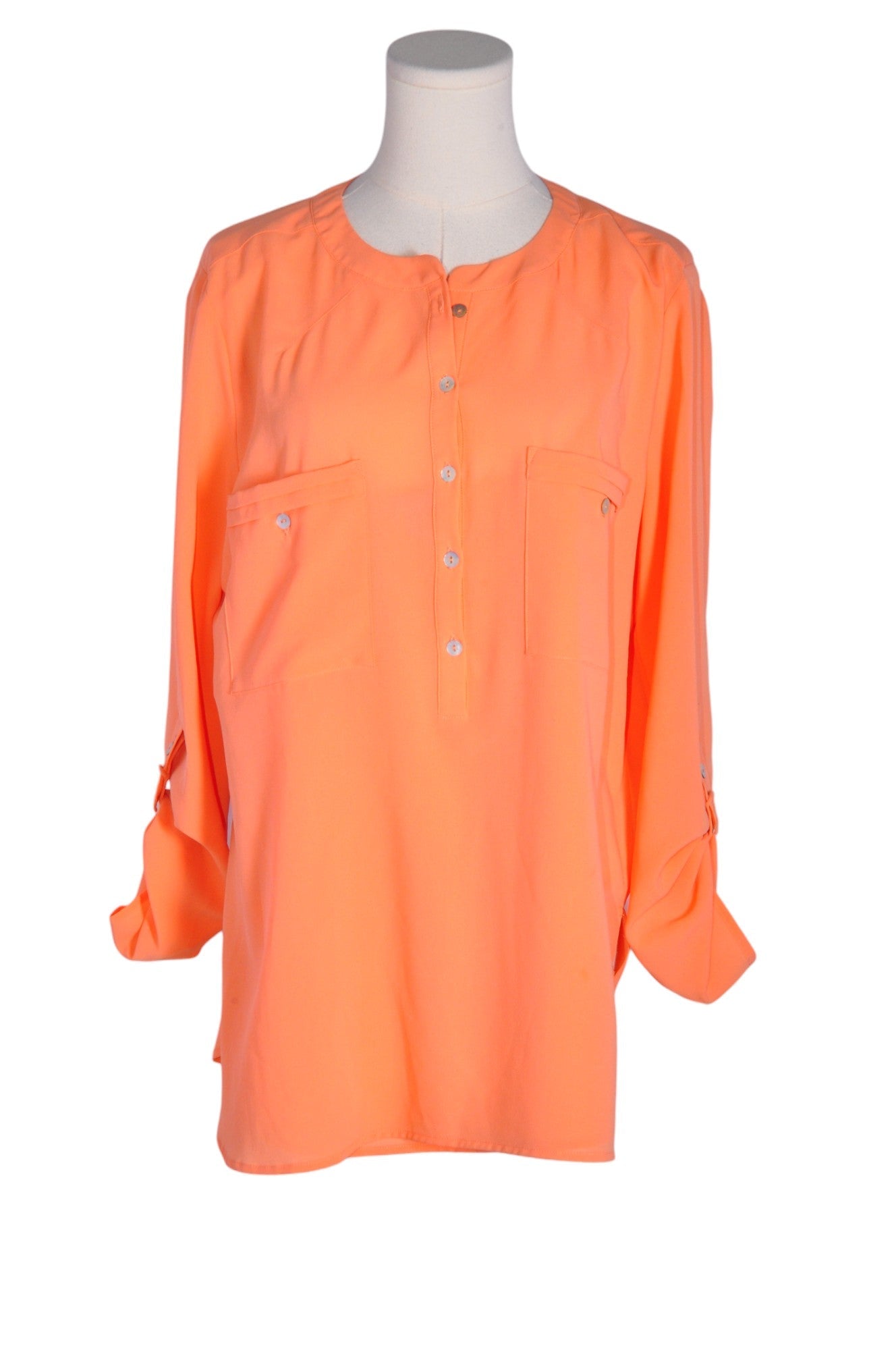 CHATEAU Stylish Orange Regular Fit Women's Tunics - Size L