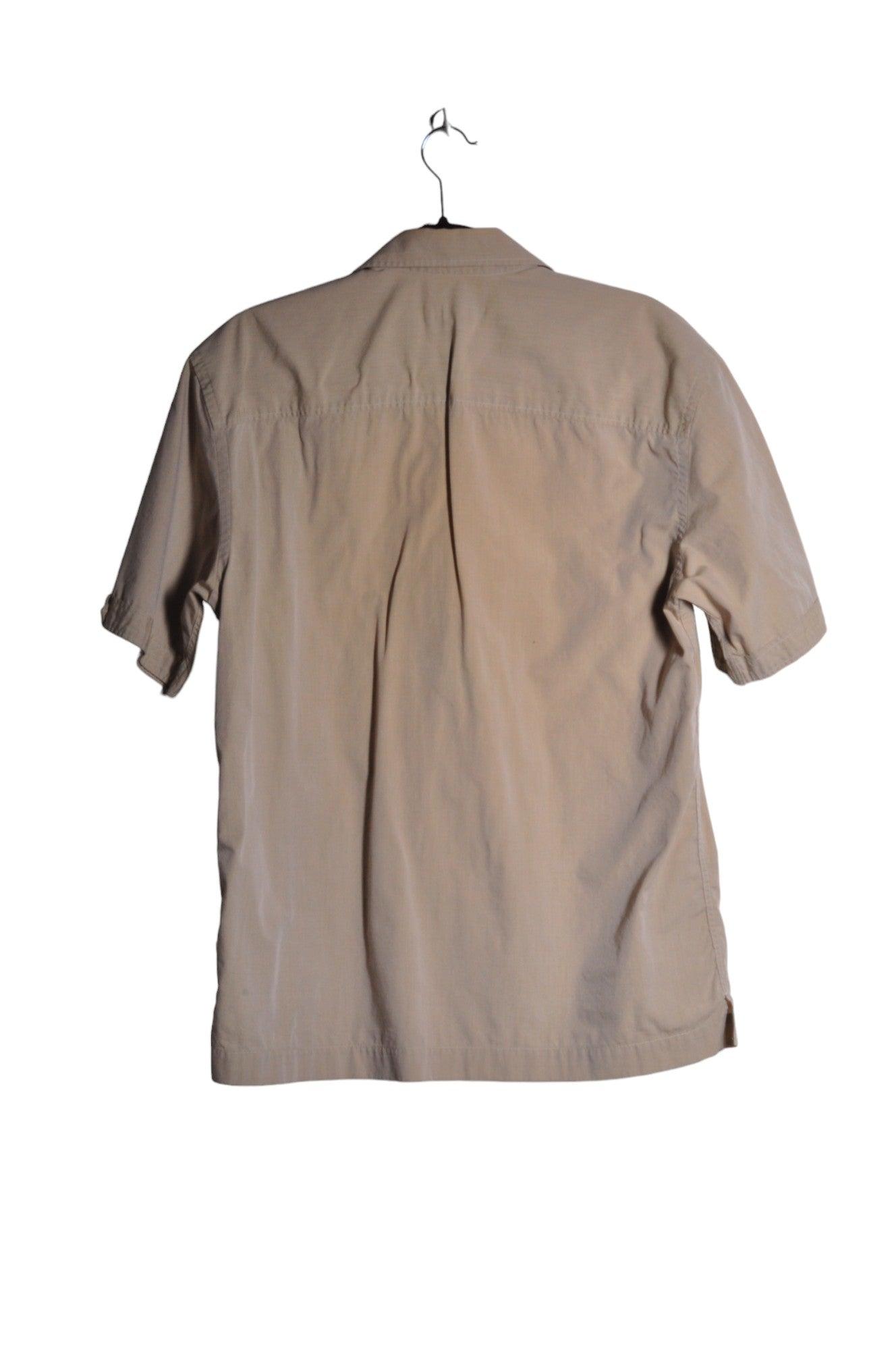 NEXT Men's Stylish Beige Regular Fit Button - Down Tops - Size M