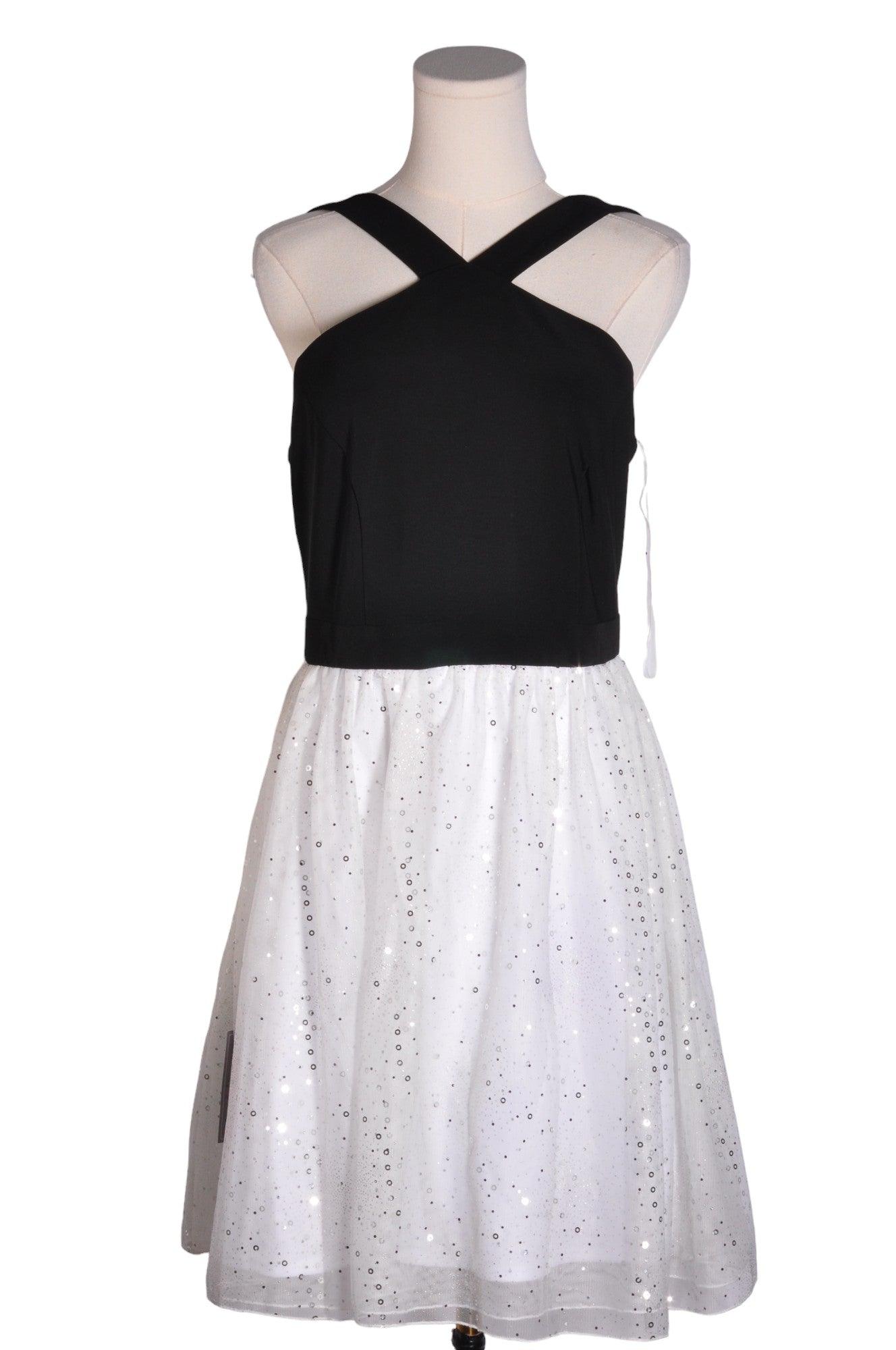Stylish CHATEAU Women's Black Regular-Fit Midi Dress - Size M