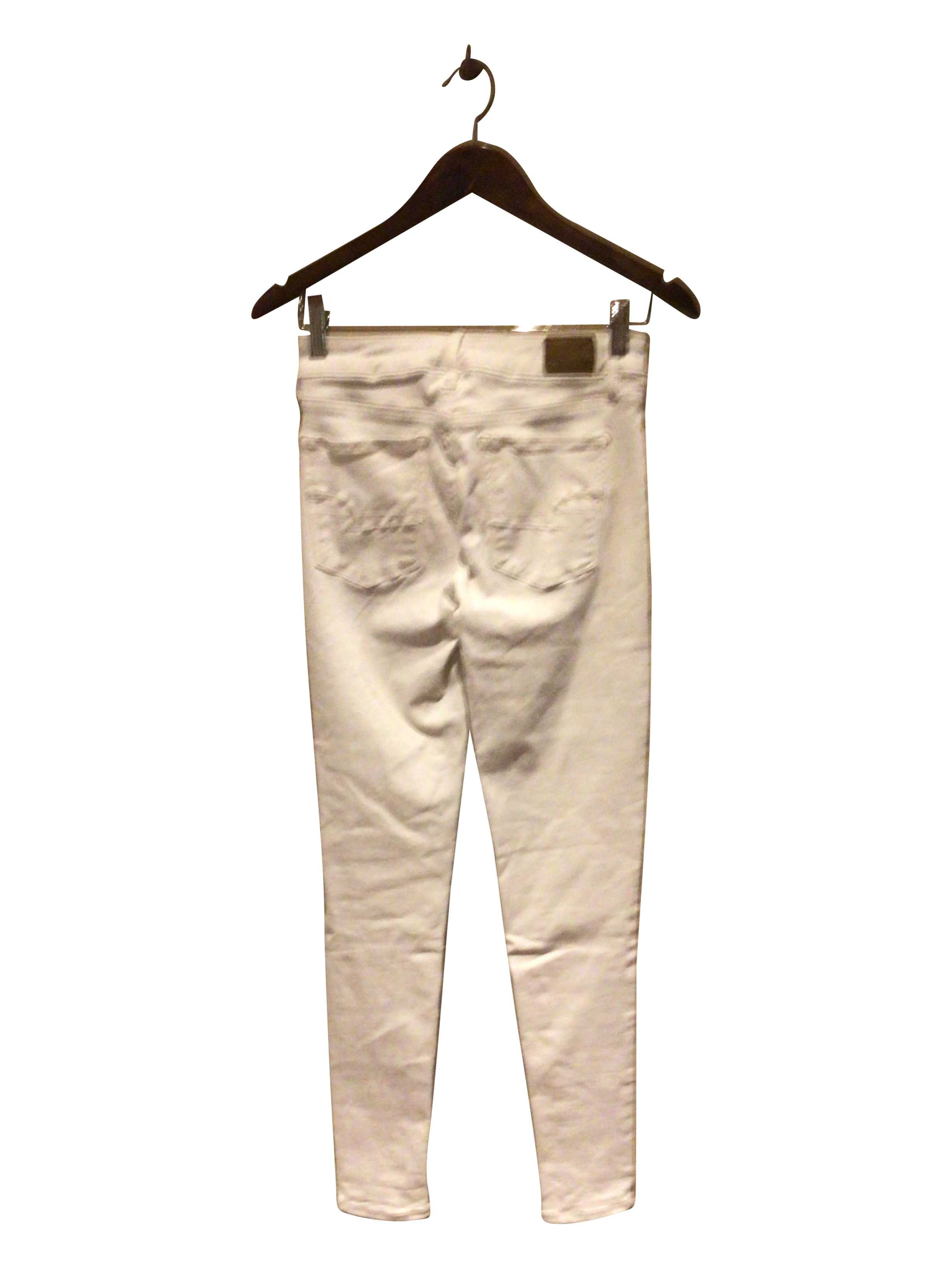 Stylish AMERICAN EAGLE Regular Fit White Straight - Legged Jean Size 2