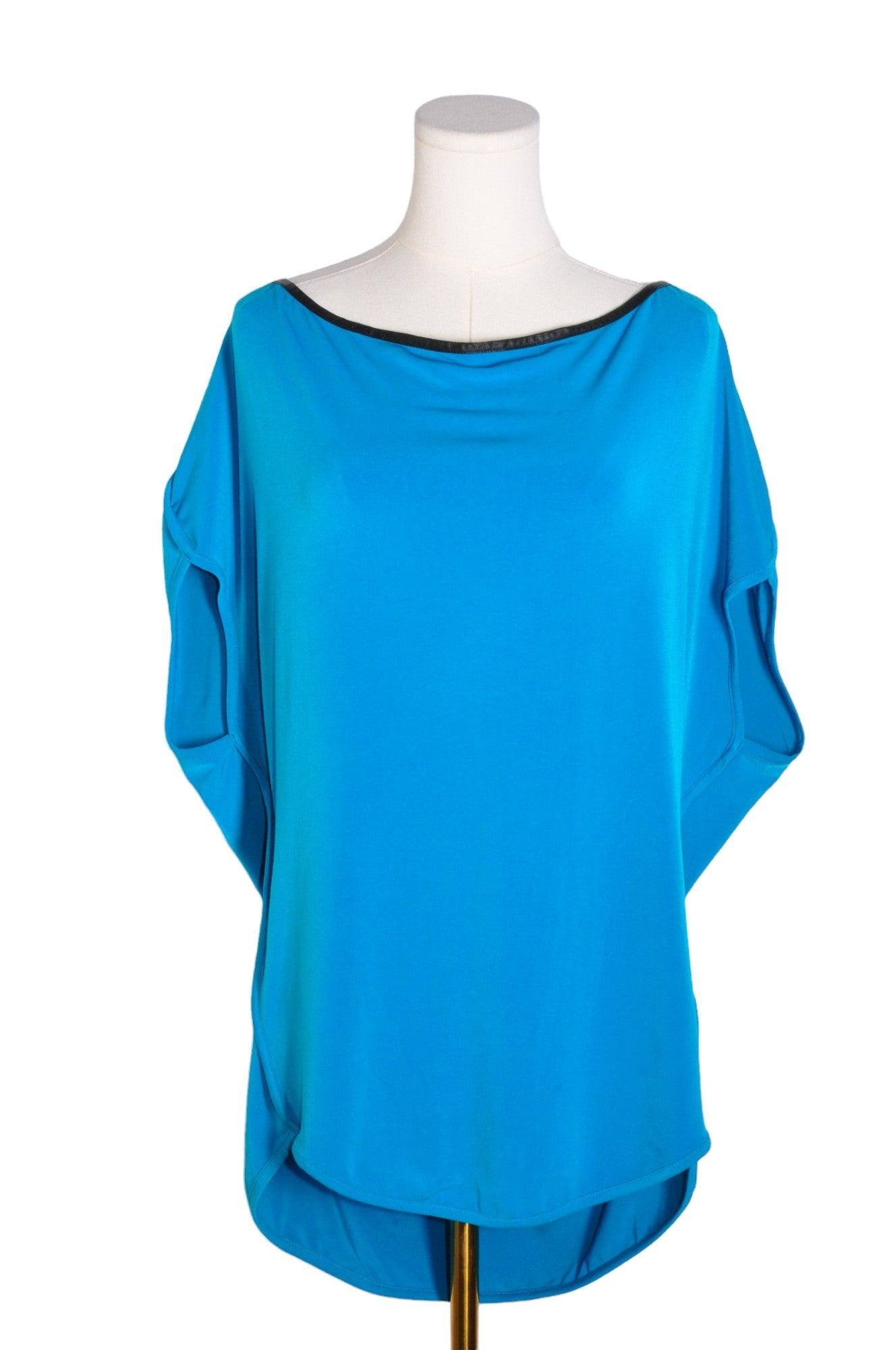 KENNETH COLE Stylish Women's Blue Regular-Fit Blouse - Size M