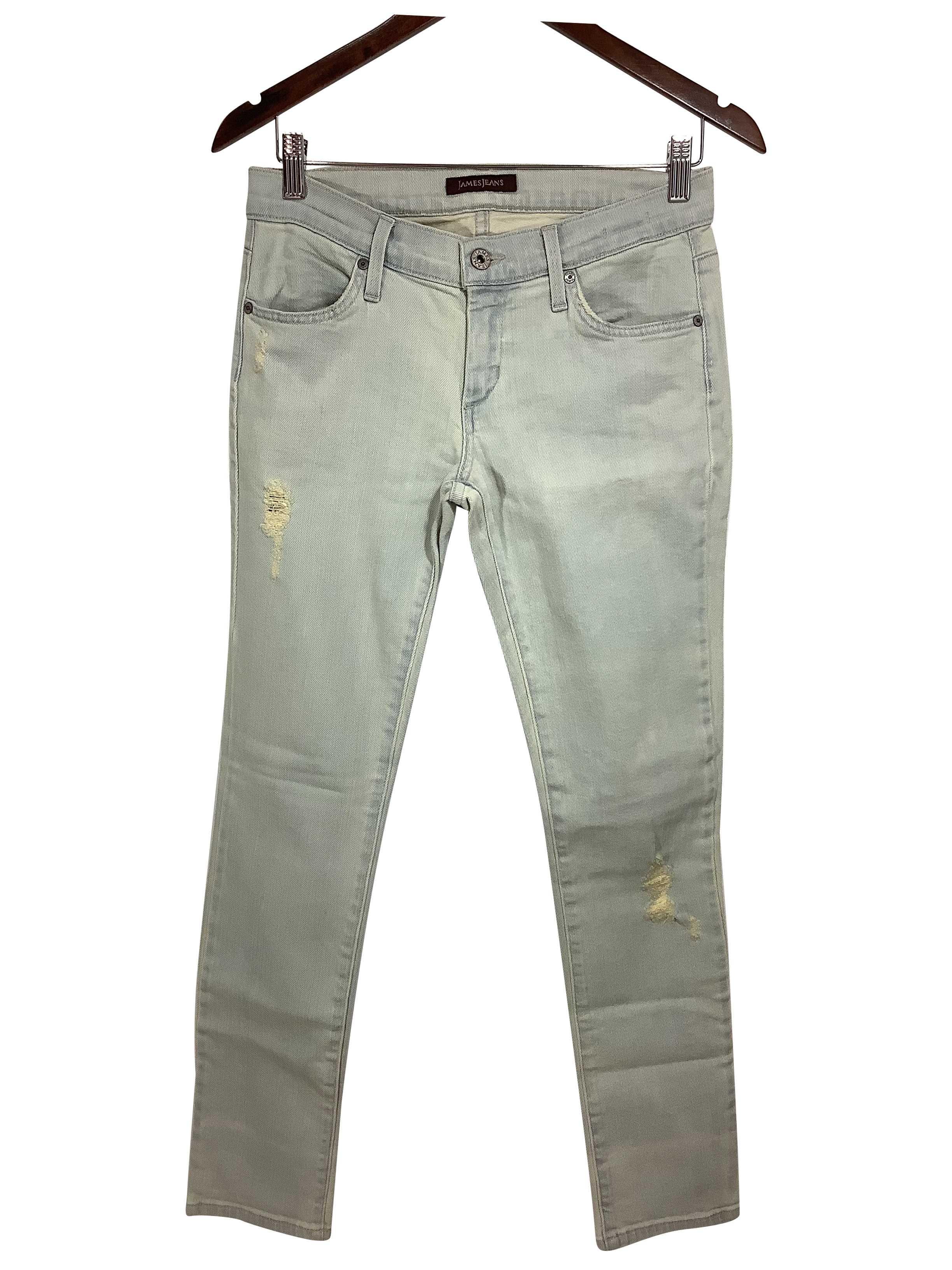 JAMES JEANS Gray Regular Fit Straight - Legged Second - Hand Jeans Size 27