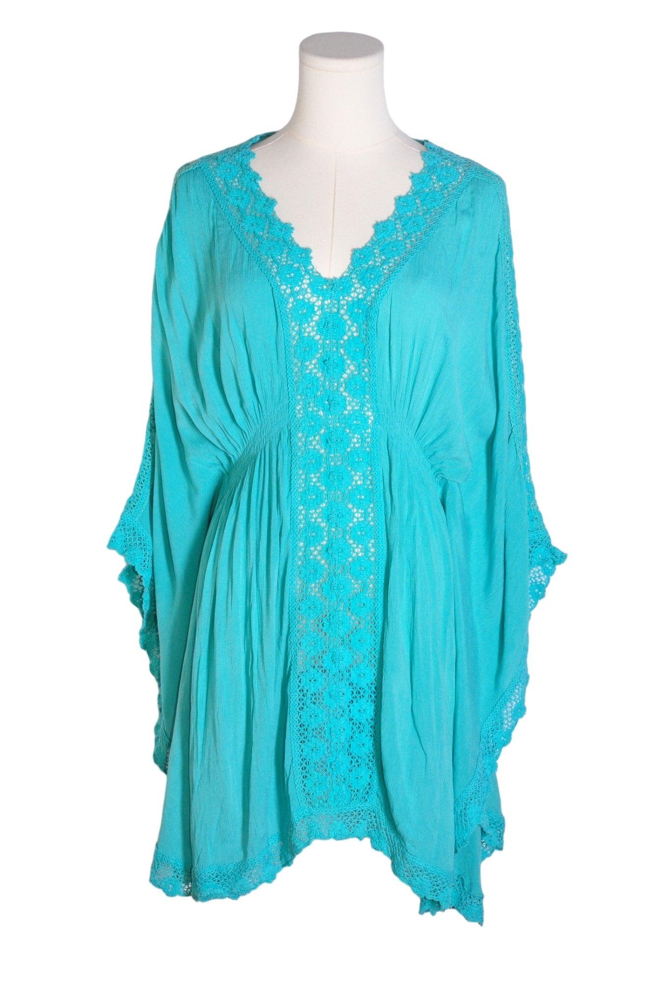 KOY RESORT Stylish Women's High Low Green Dress in Regular Fit - Size L