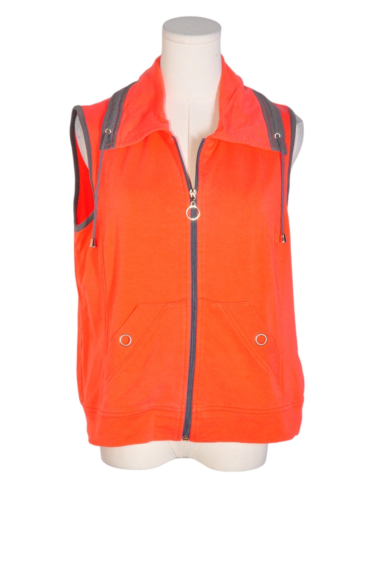 Stylish CAFÉ AU LAIT Orange Women's Regular-Fit Vests - Size S