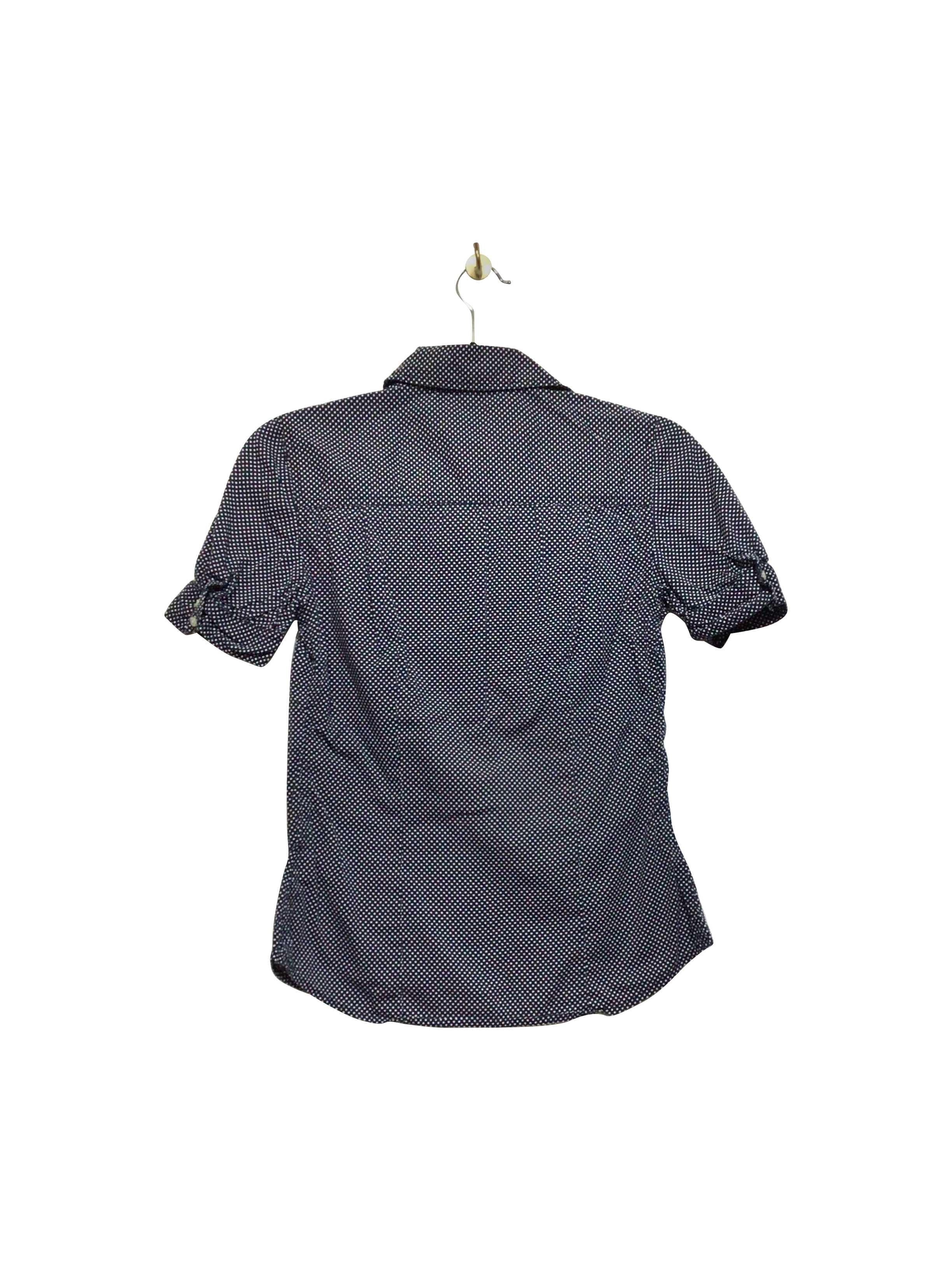 JACOB Stylish Regular Fit Blue Button-down Top - XS