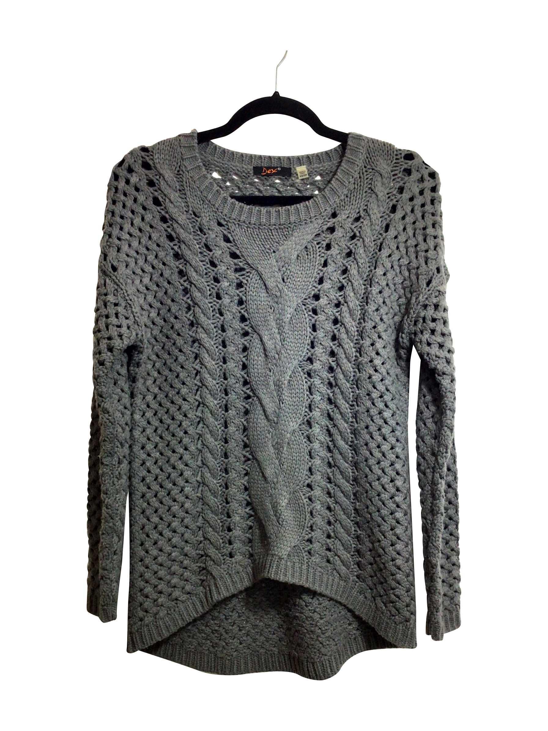 DEX Stylish Regular Fit Gray T-shirt - XS Size