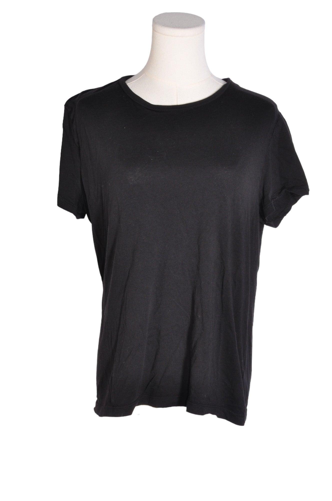 DESIGN LAB Stylish Women's Regular Fit Black T-Shirt - Size L