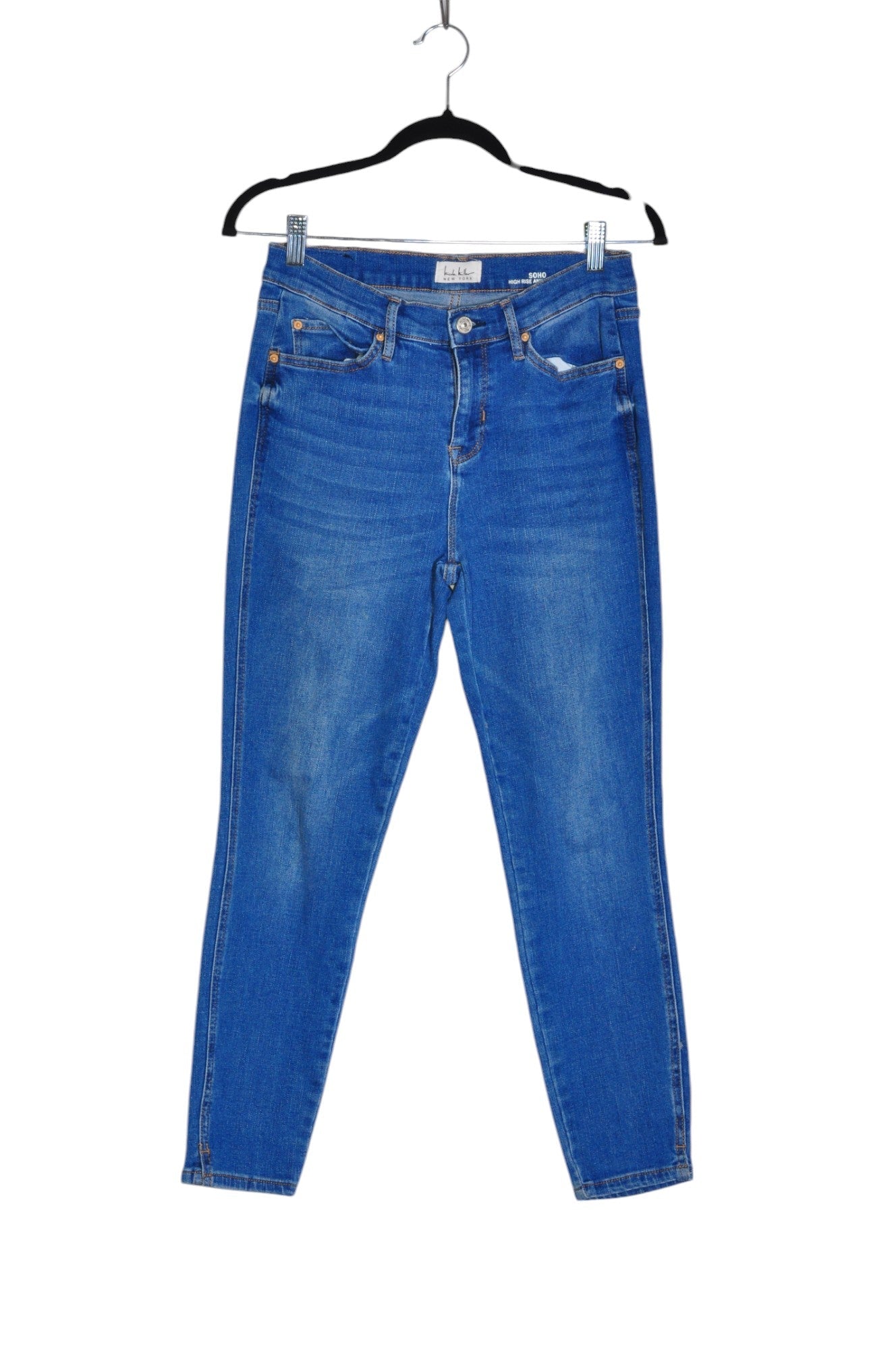 NICOLE MILLER Stylish Blue Women's Regular Fit Straight-Legged Jeans - Size 4