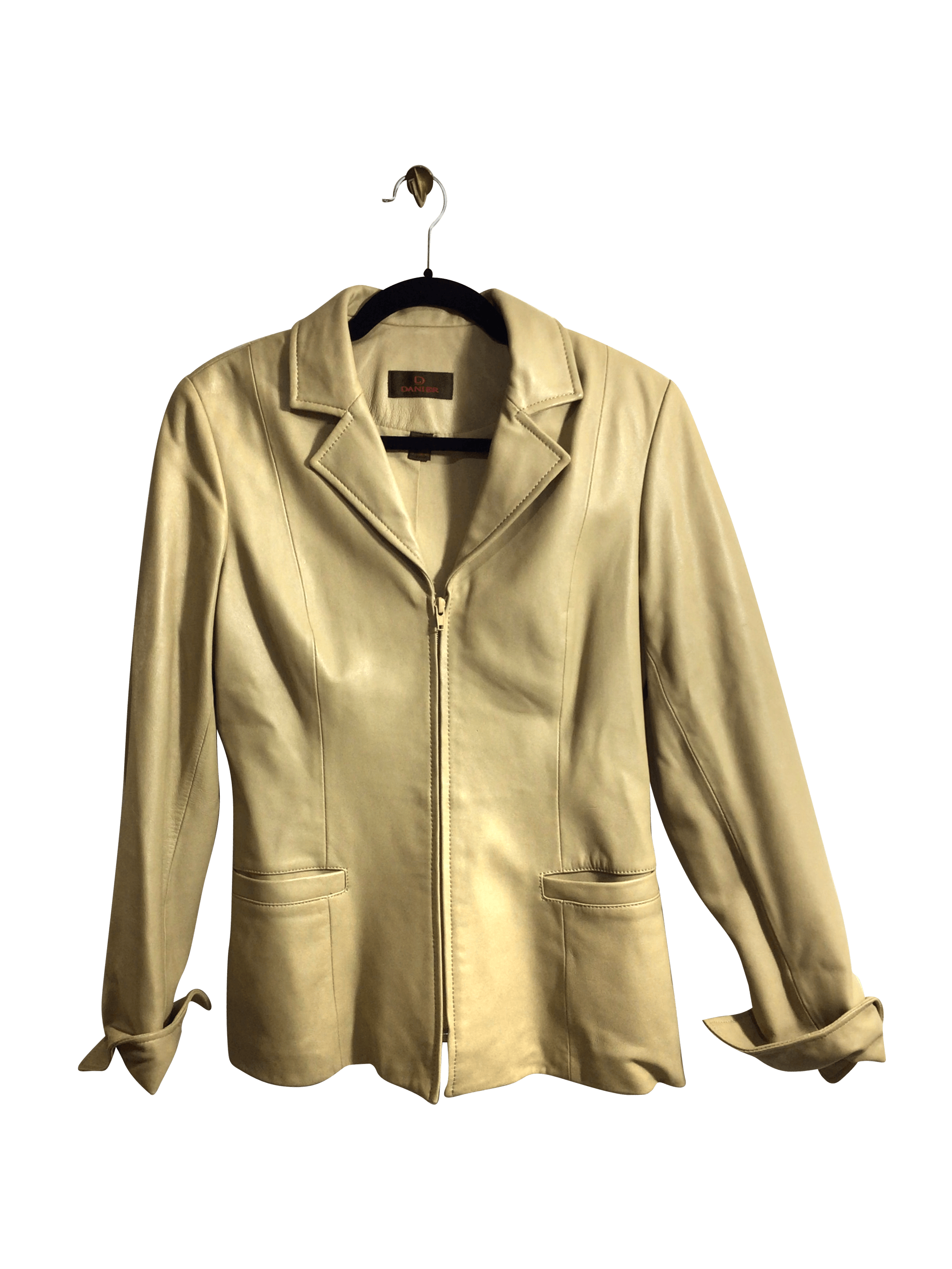 DANIER Stylish Women's Regular Fit Beige Coat - Size XS