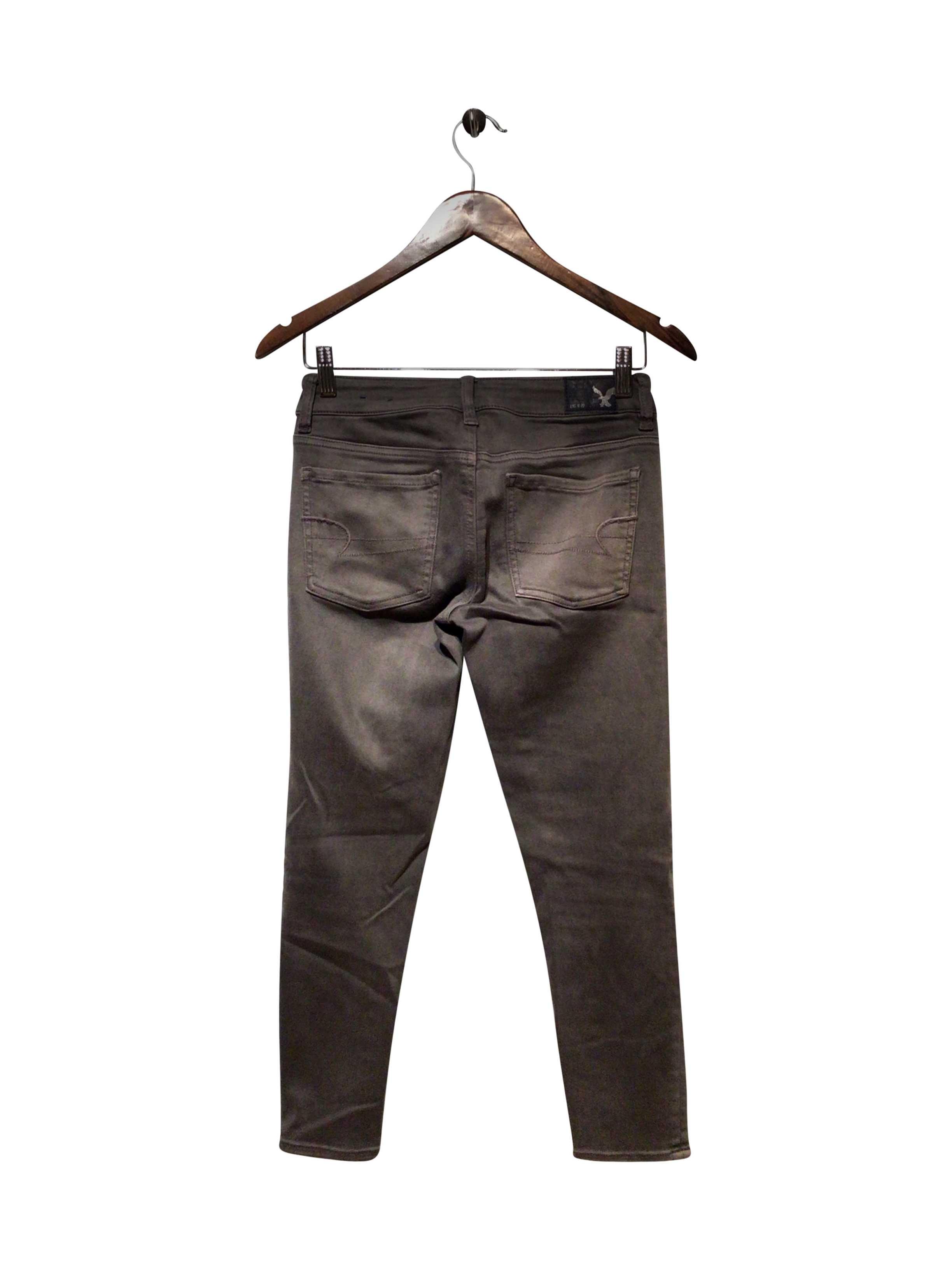 Stylish AMERICAN EAGLE Regular Fit Gray Straight - Legged Second - Hand Jean Size 2