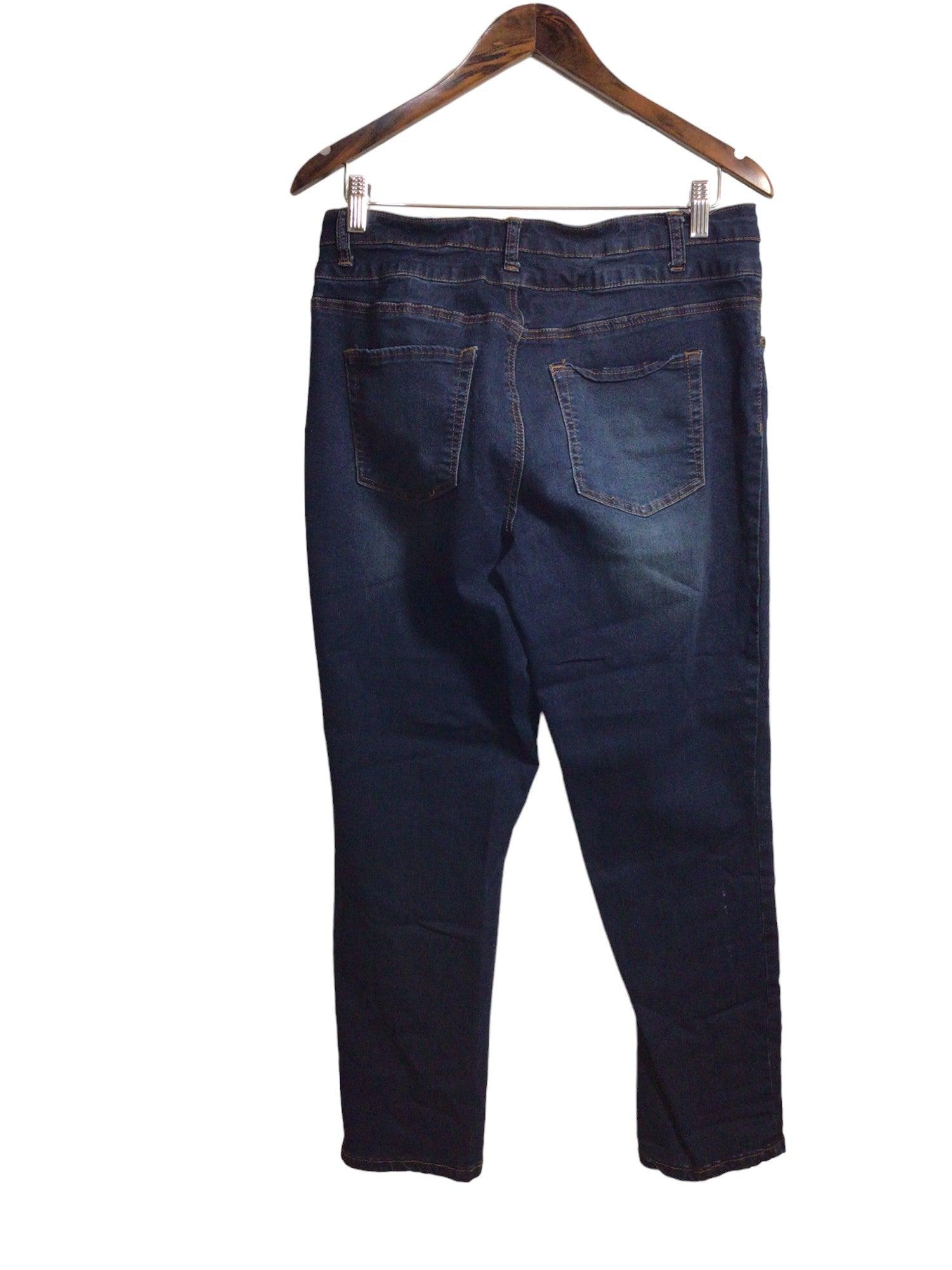 BLUENOTES Stylish Women's Blue Regular Fit Straight-Legged Jeans - Size 34x28