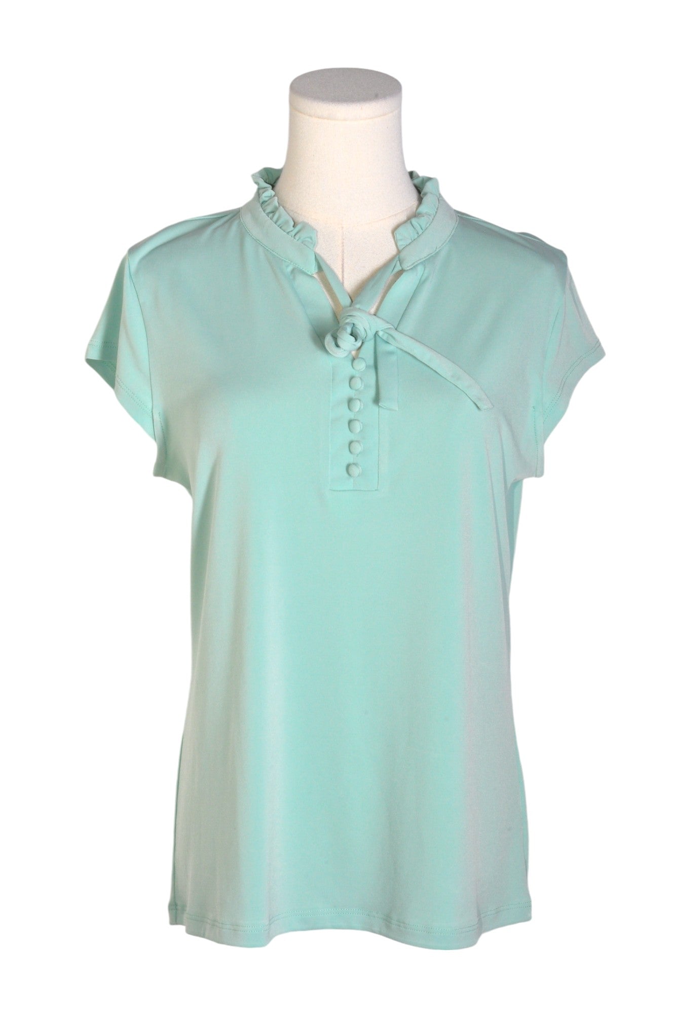 Stylish KARL LAGERFELD Green Regular Fit Women's Blouses - Size M