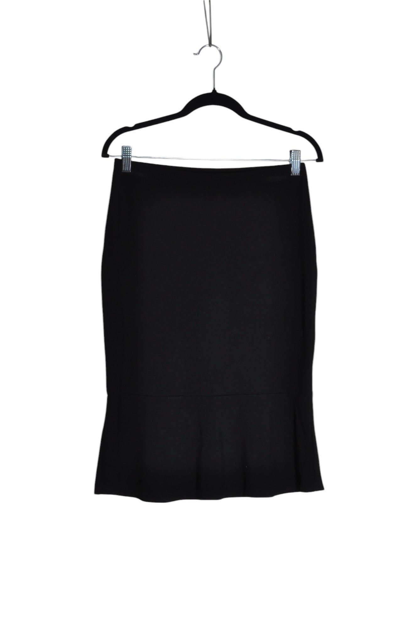 CHATEAU Stylish Women's Regular Fit Black Pencil Skirt - Size S