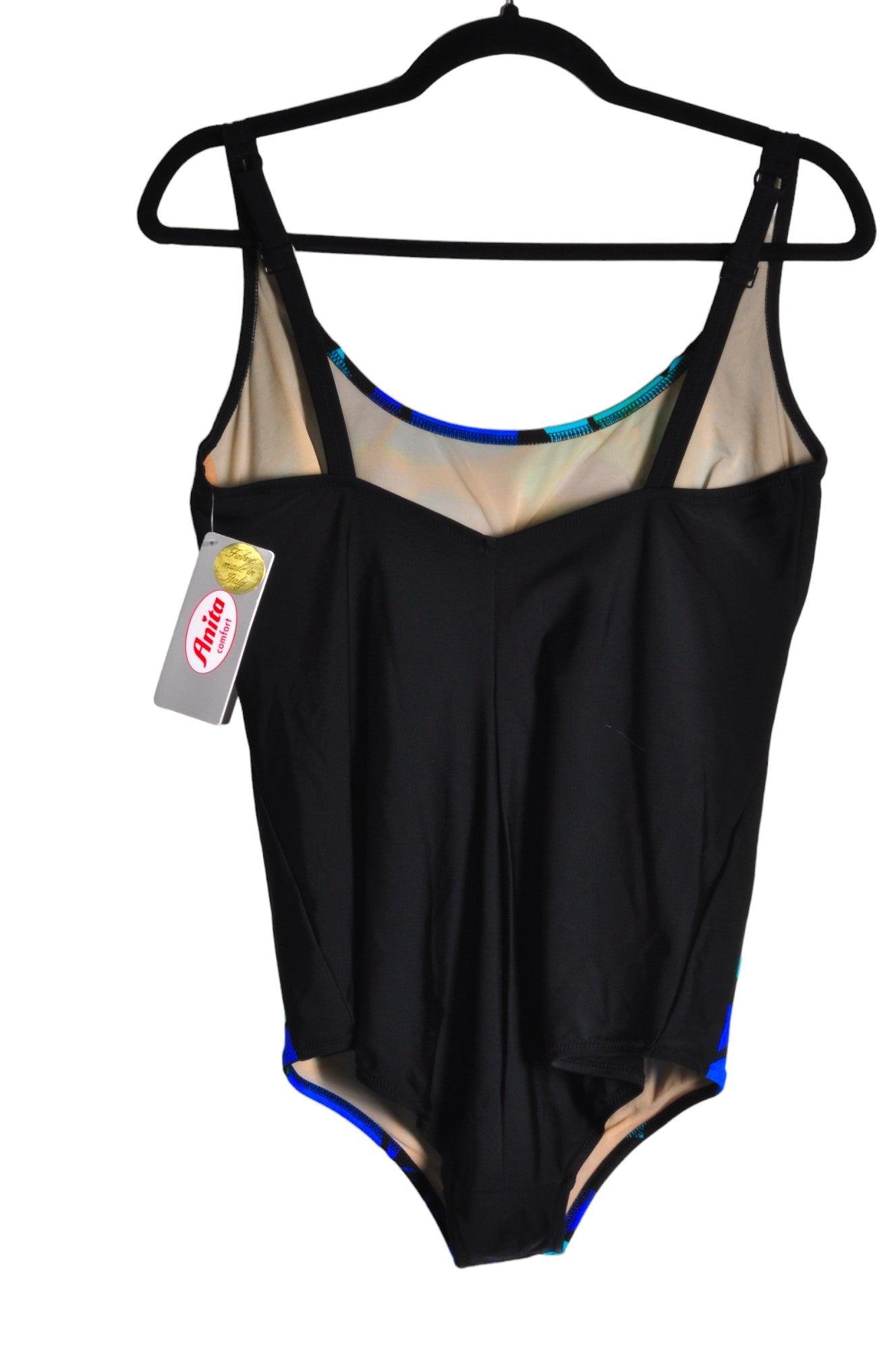 ANITA Stylish Women's One Piece Blue Swimsuit in Regular Fit - Size 14