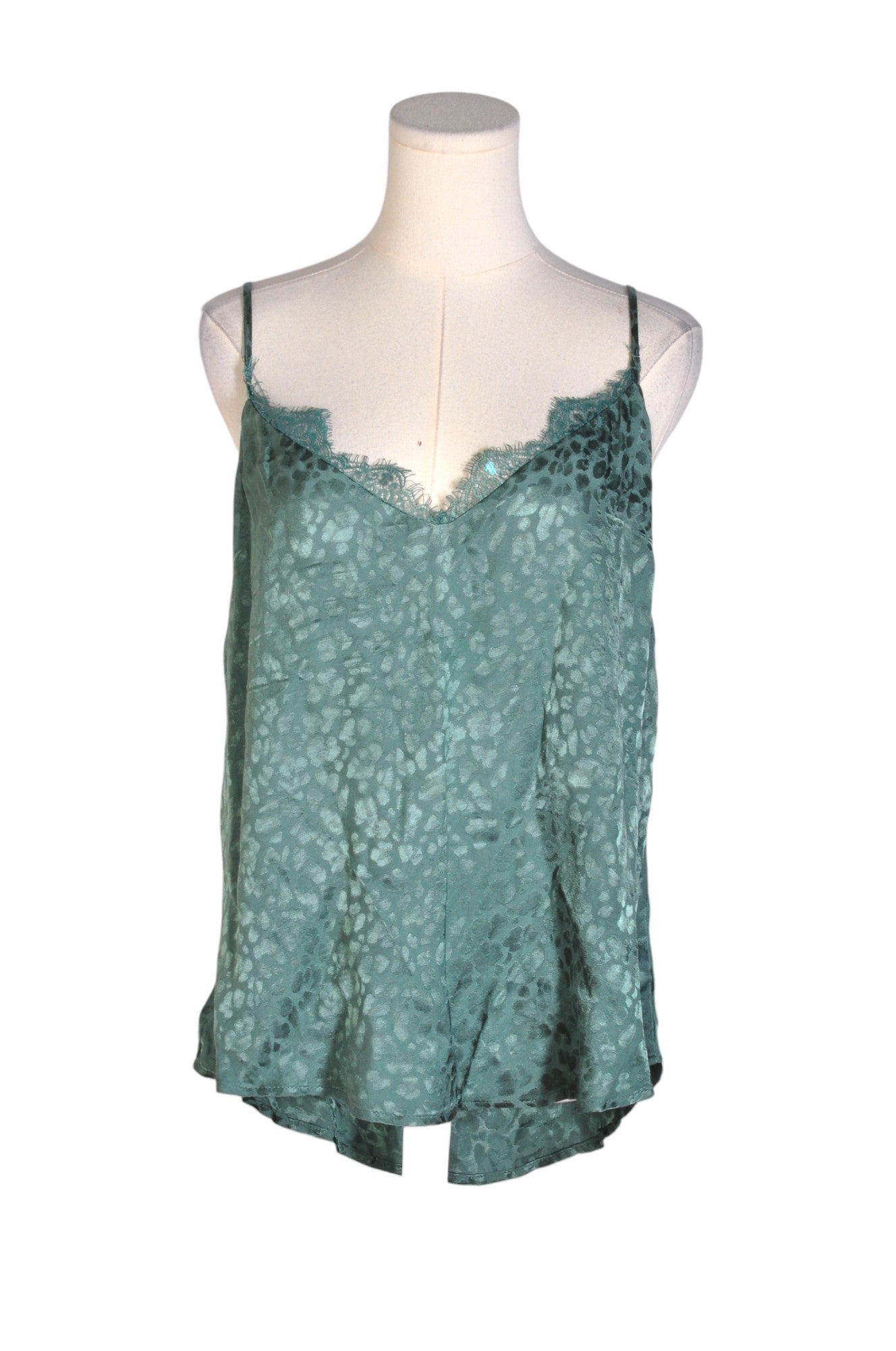 DYNAMITE Stylish Women's Green Silk Regular-Fit Tops - Size L