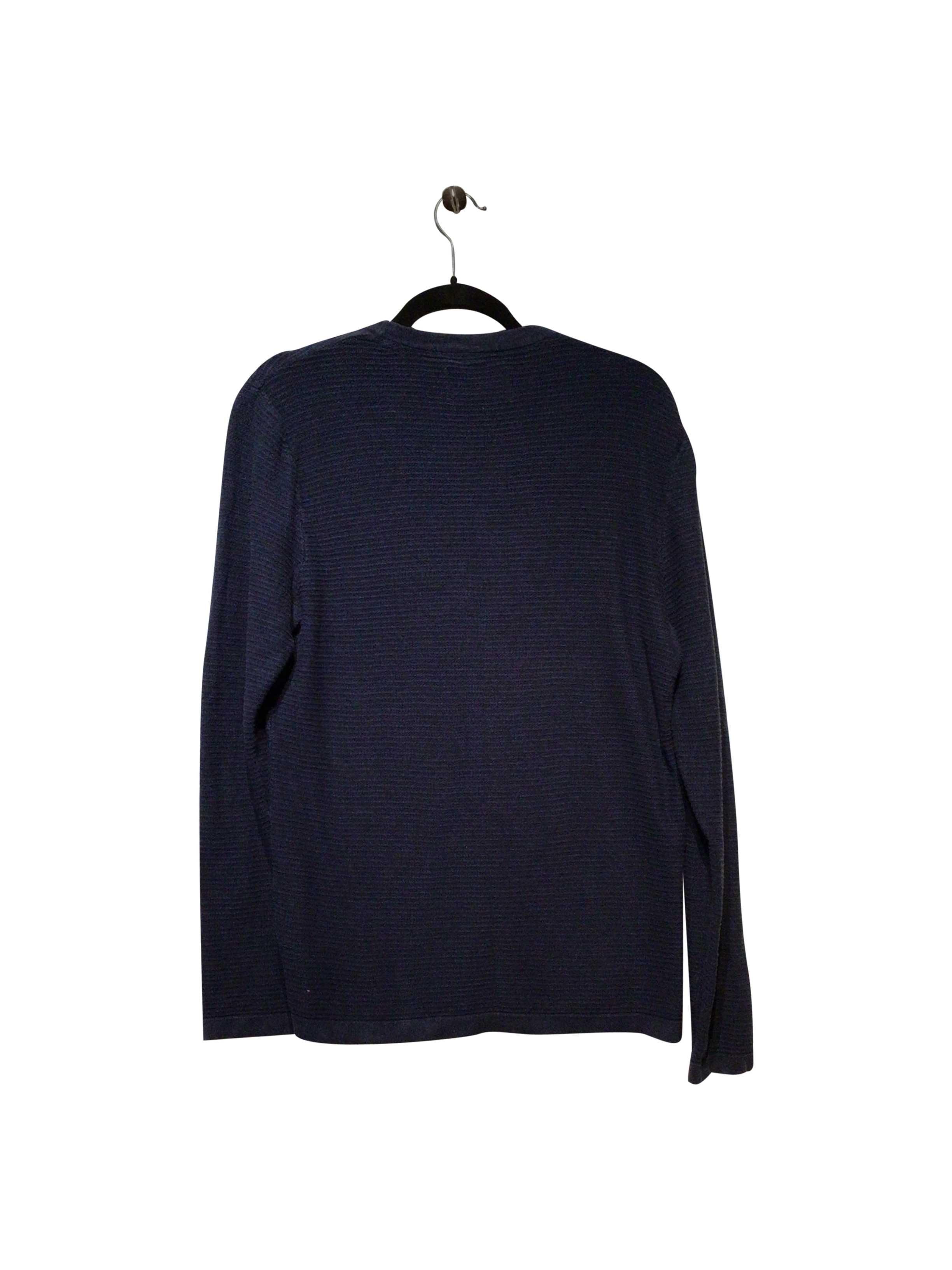 JACK AND JONES Stylish Regular Fit Long-Sleeved Blue T-shirt - Size M