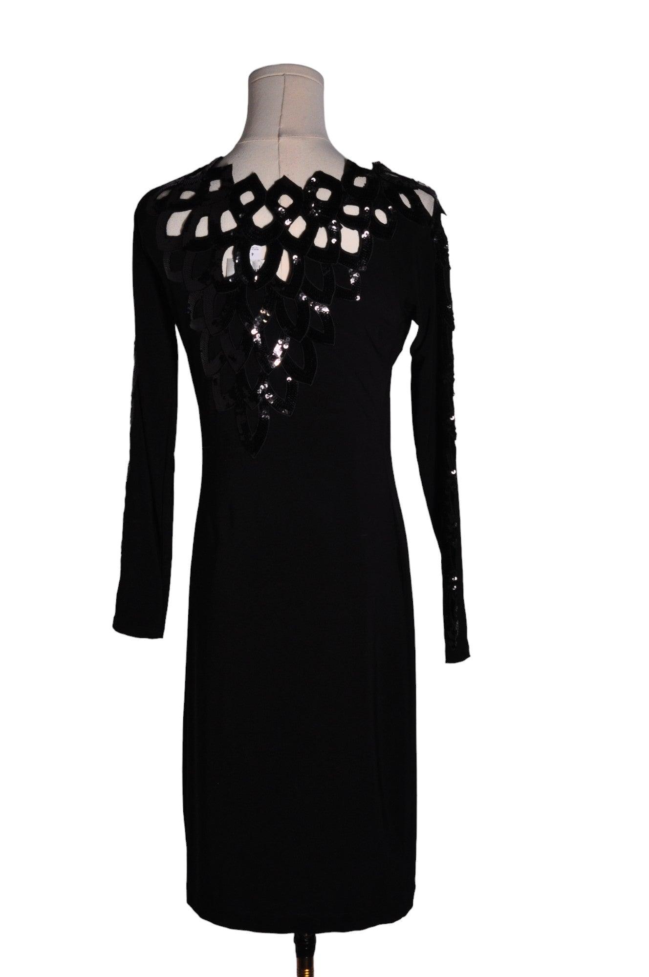 JOSEPH RIBKOFF Stylish Women's Black Regular Fit Maxi Dress - Size 4