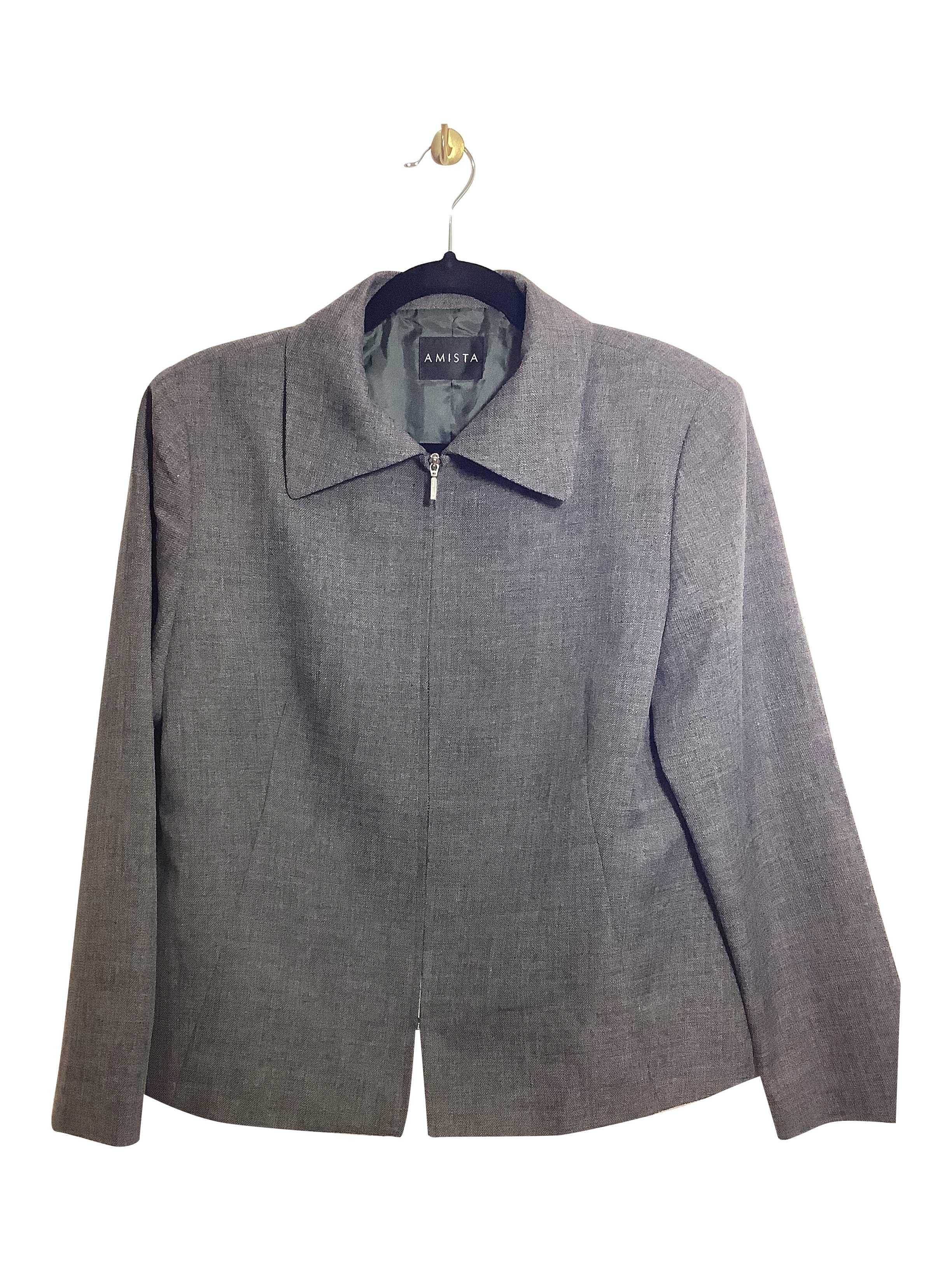 ANISTA Stylish Regular Fit Gray Blazers - Size M