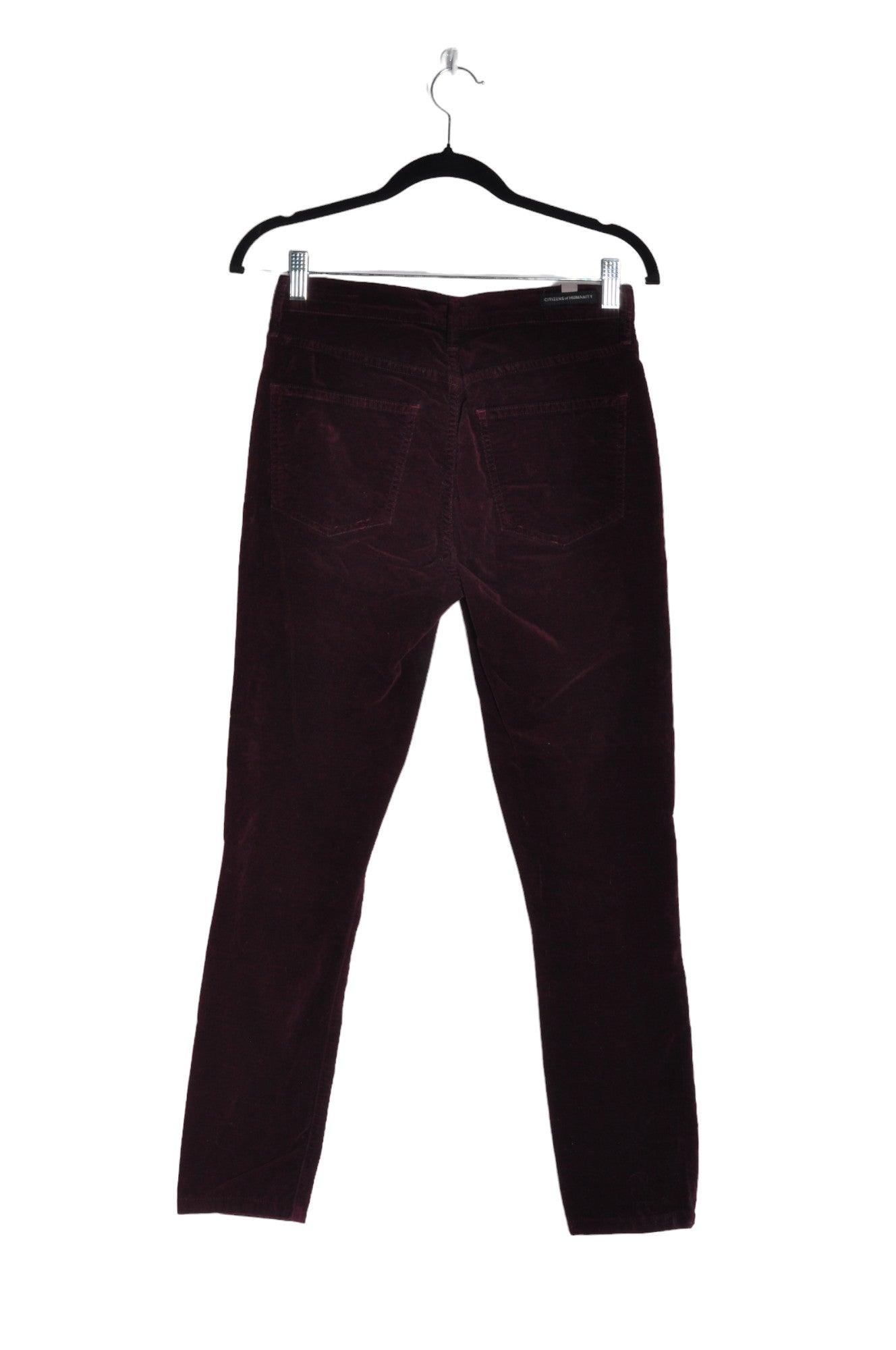 JEROME DAHAN Stylish Purple Regular Fit Women's Work Pants - Size 27