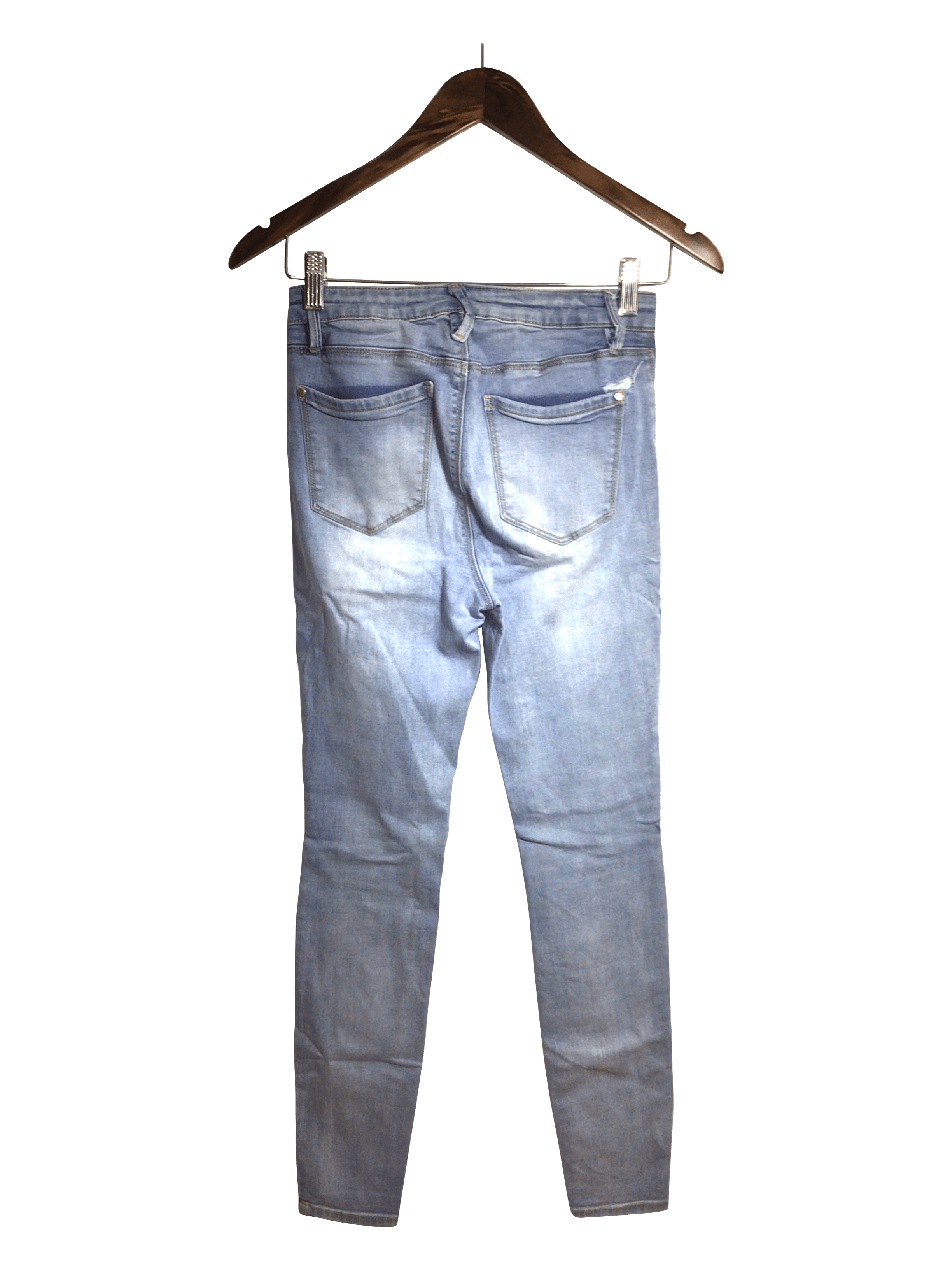 KENDALL & KYLIE Stylish Blue Regular Fit Women's Straight-Legged Jeans - Size 27