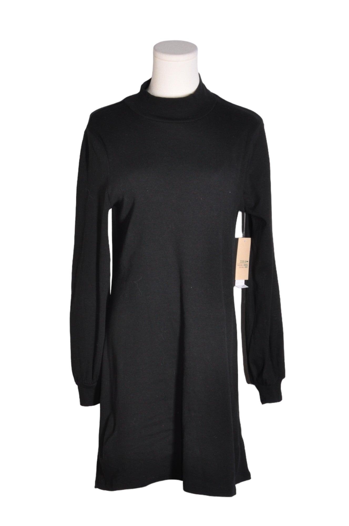 DESIGN LAB Stylish Women's Black Regular-Fit Shirt Dress - Size M