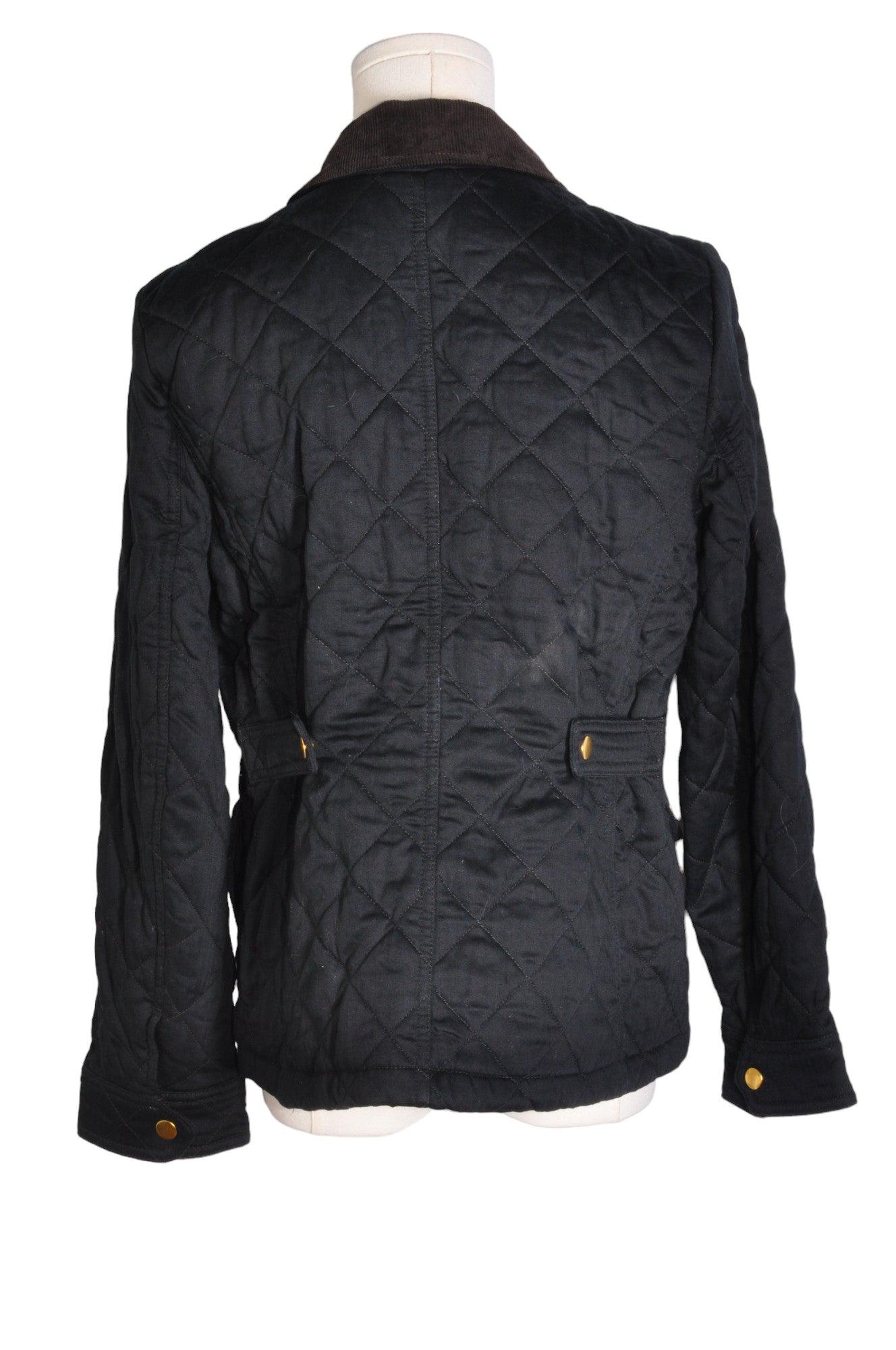 J. CREW Stylish Regular Fit Black Women's Second - Hand Coat - Size S
