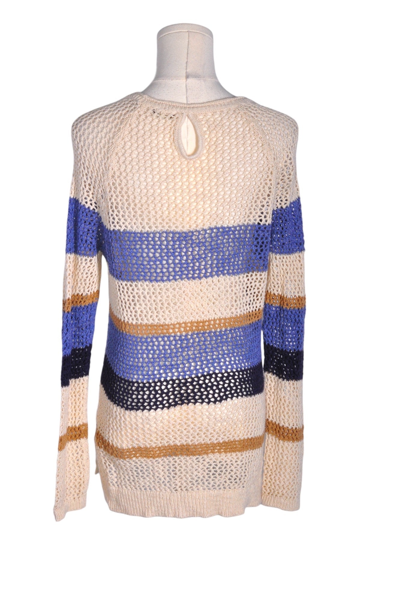 DENVER HAYES Stylish Women's Beige Knit Tops in Regular Fit - Size M