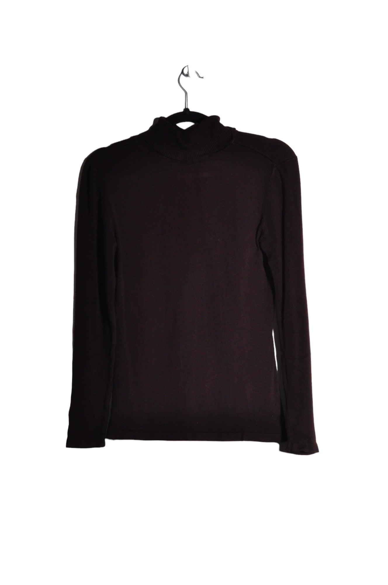 Stylish SAN FRANCISCO Women's Brown Regular Fit Turtleneck Tops - Size S