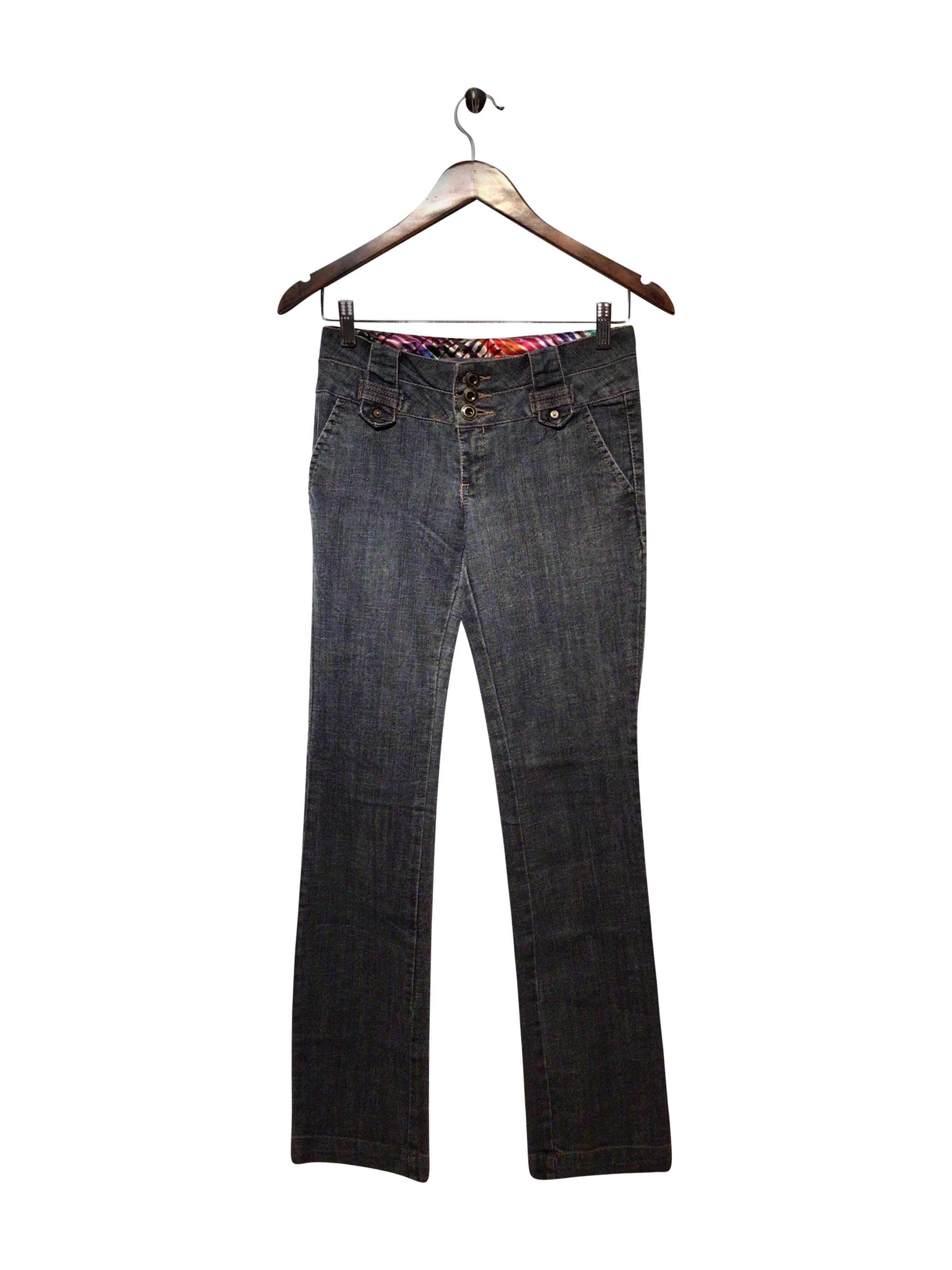 BOOM BOOM JEANS Stylish Regular Fit Gray Straight - Legged Second - Hand Jeans in Size L