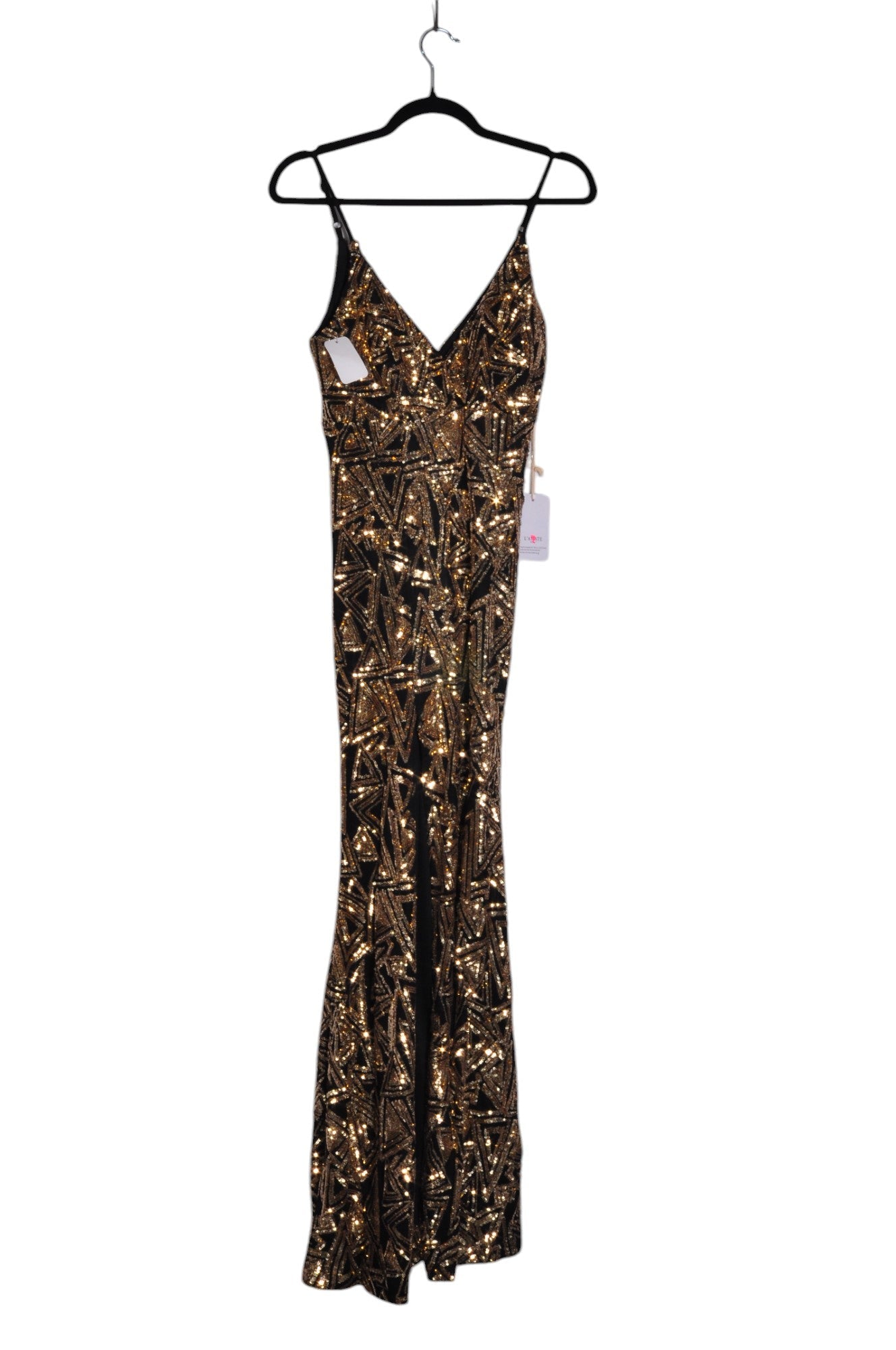 AMY Women's Stunning Black Regular-Fit Maxi Dress - Size S