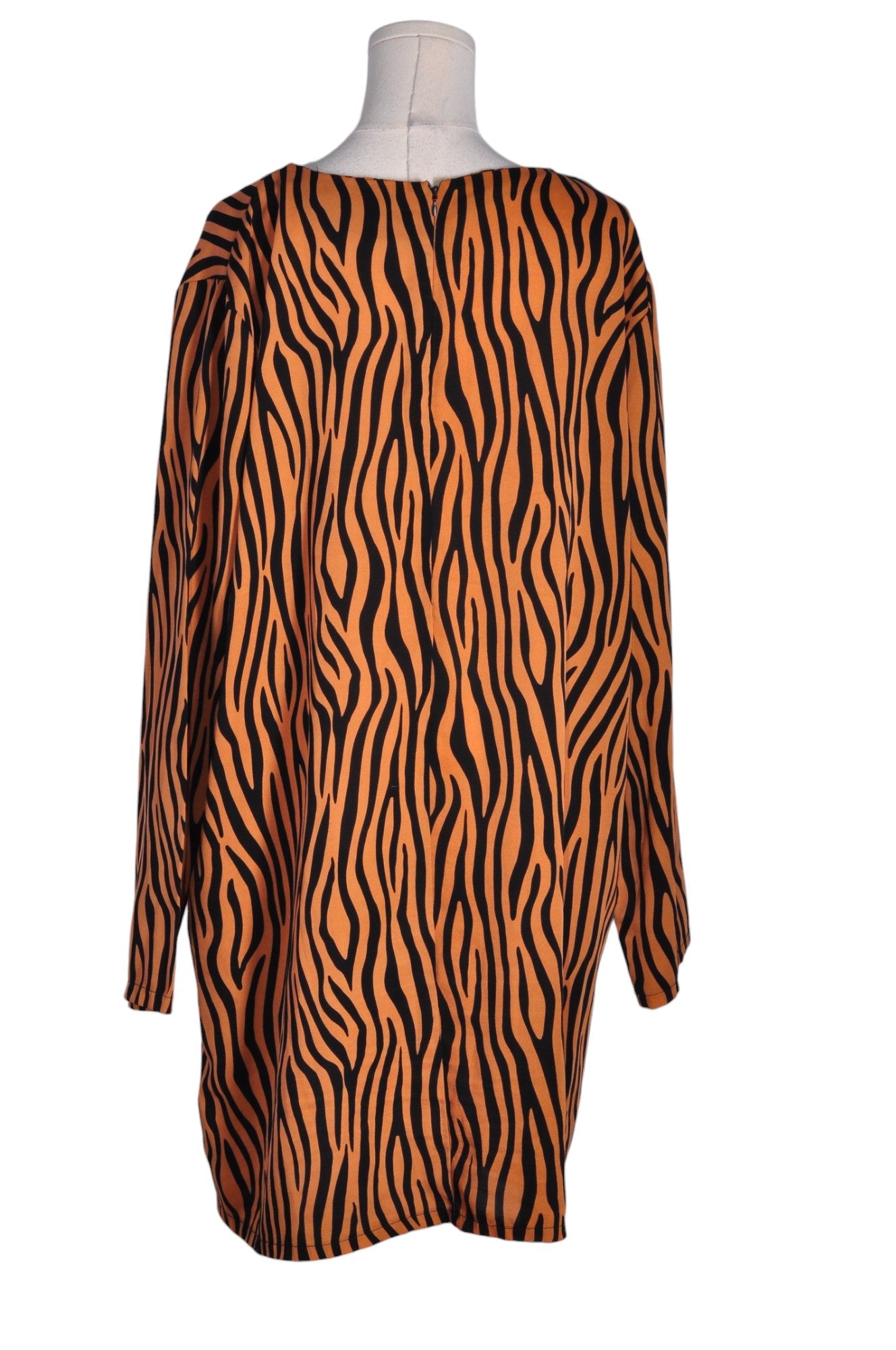 BOOHOO Second Hand Women's Regular Fit Brown Drop Waist Dress - Size 16