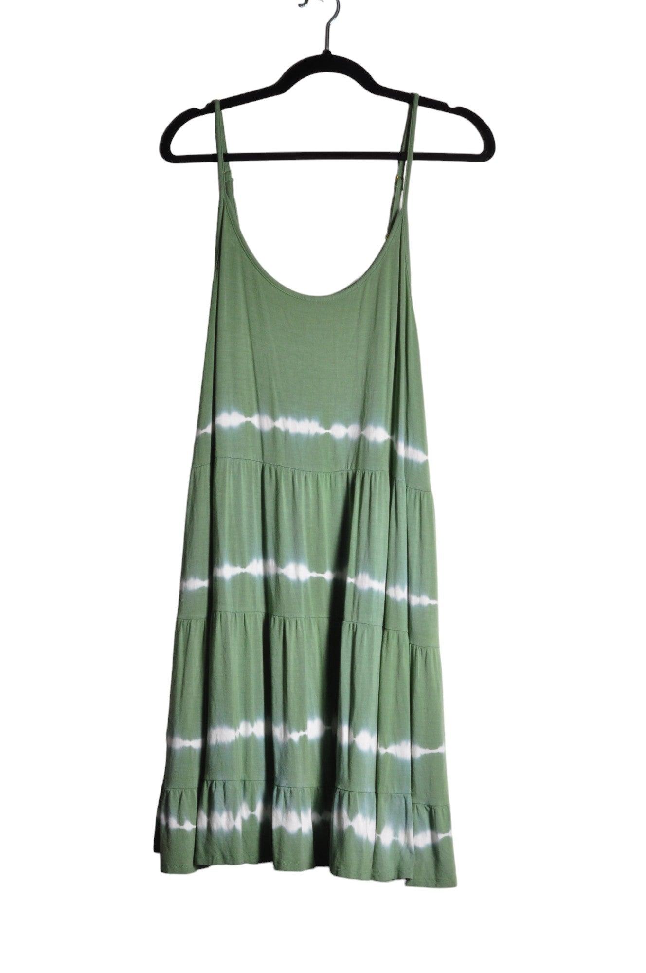 KOY RESORT Stylish Women's Green Regular Fit Shift Dress - Size L