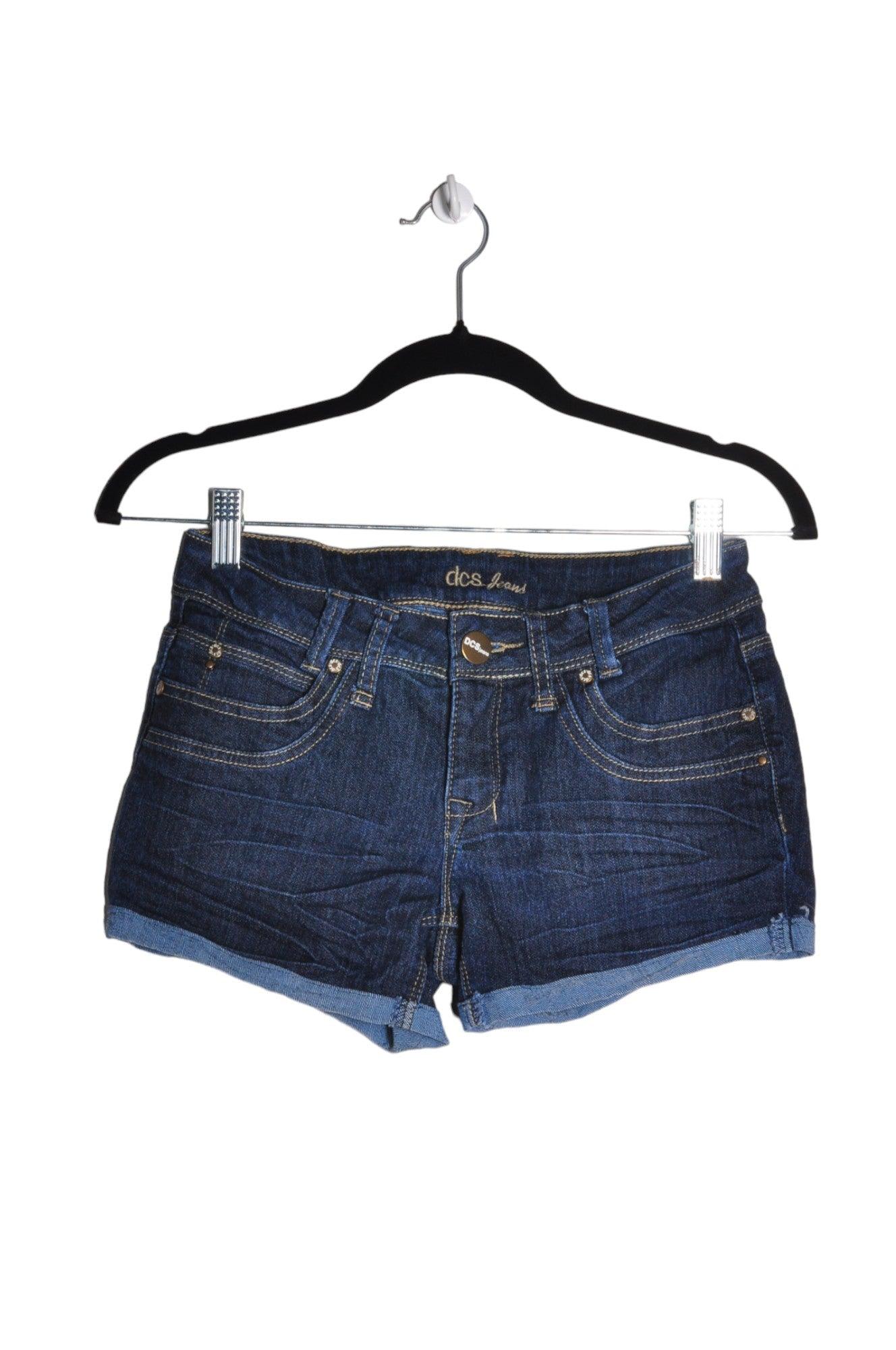 Stylish DCS JEANS Women's Blue Denim Shorts with Regular Fit - Size 27