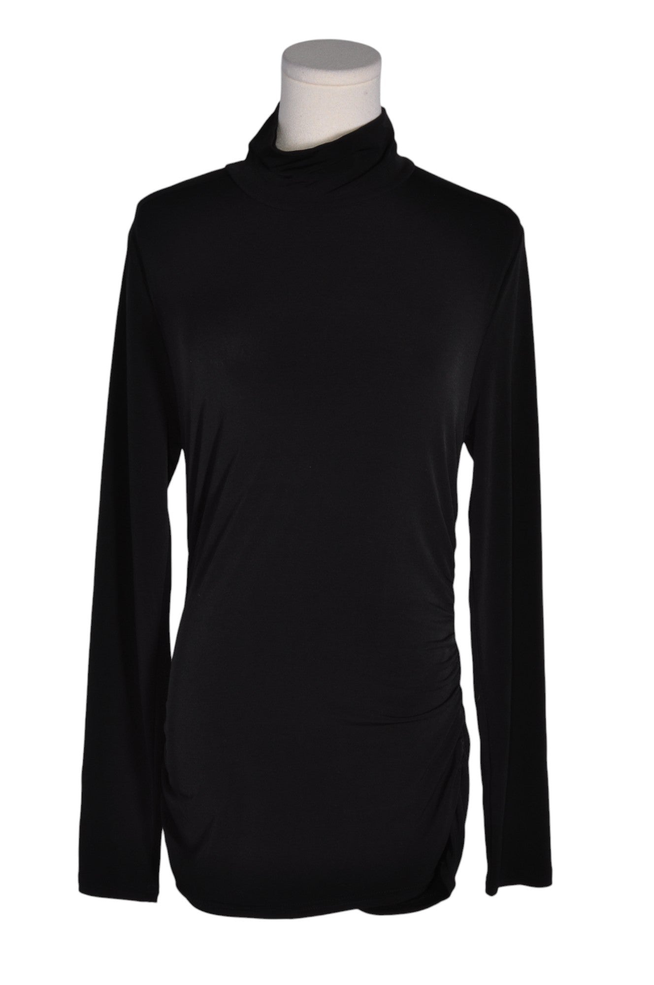 Stylish J. CREW Women's Black Regular Fit Turtleneck Top - Size M