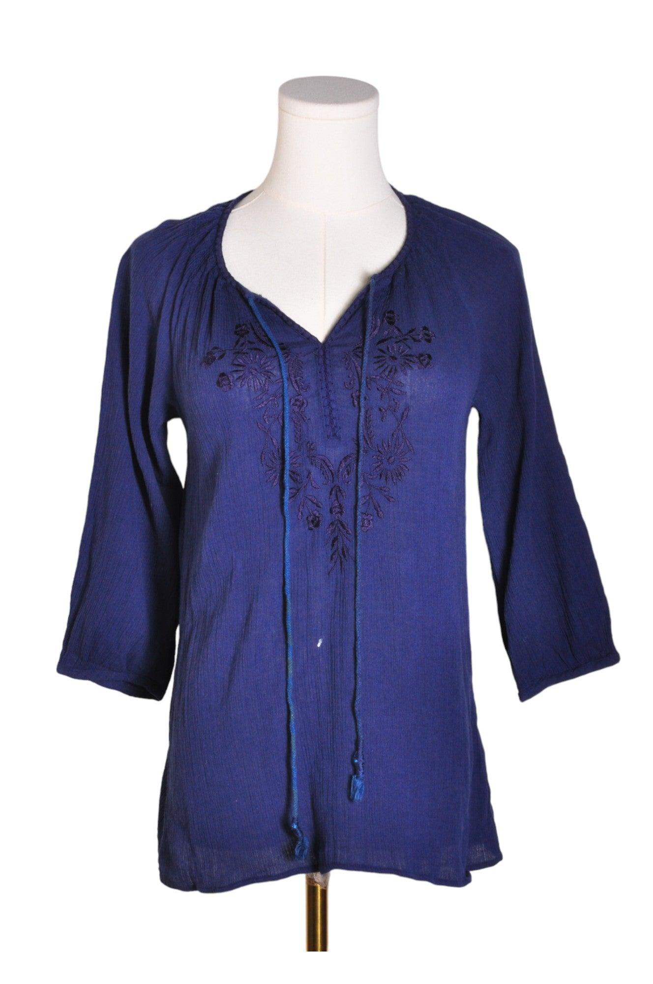 JESSICA Stylish Women's Blue Regular-Fit Blouse - Size 4