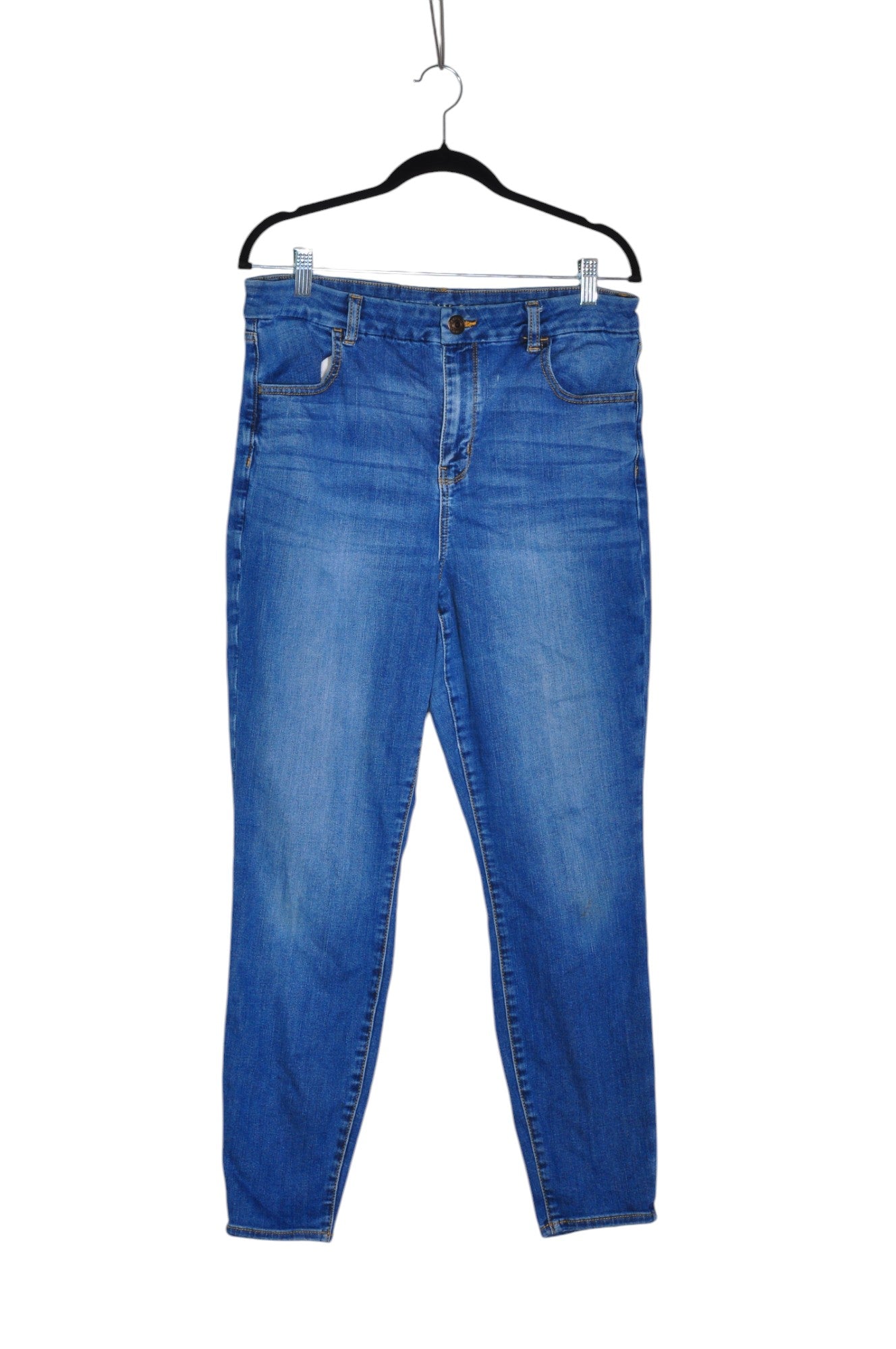 AMERICAN EAGLE Second-Hand Women's Blue Regular Fit Straight-Legged Jeans - Size 16