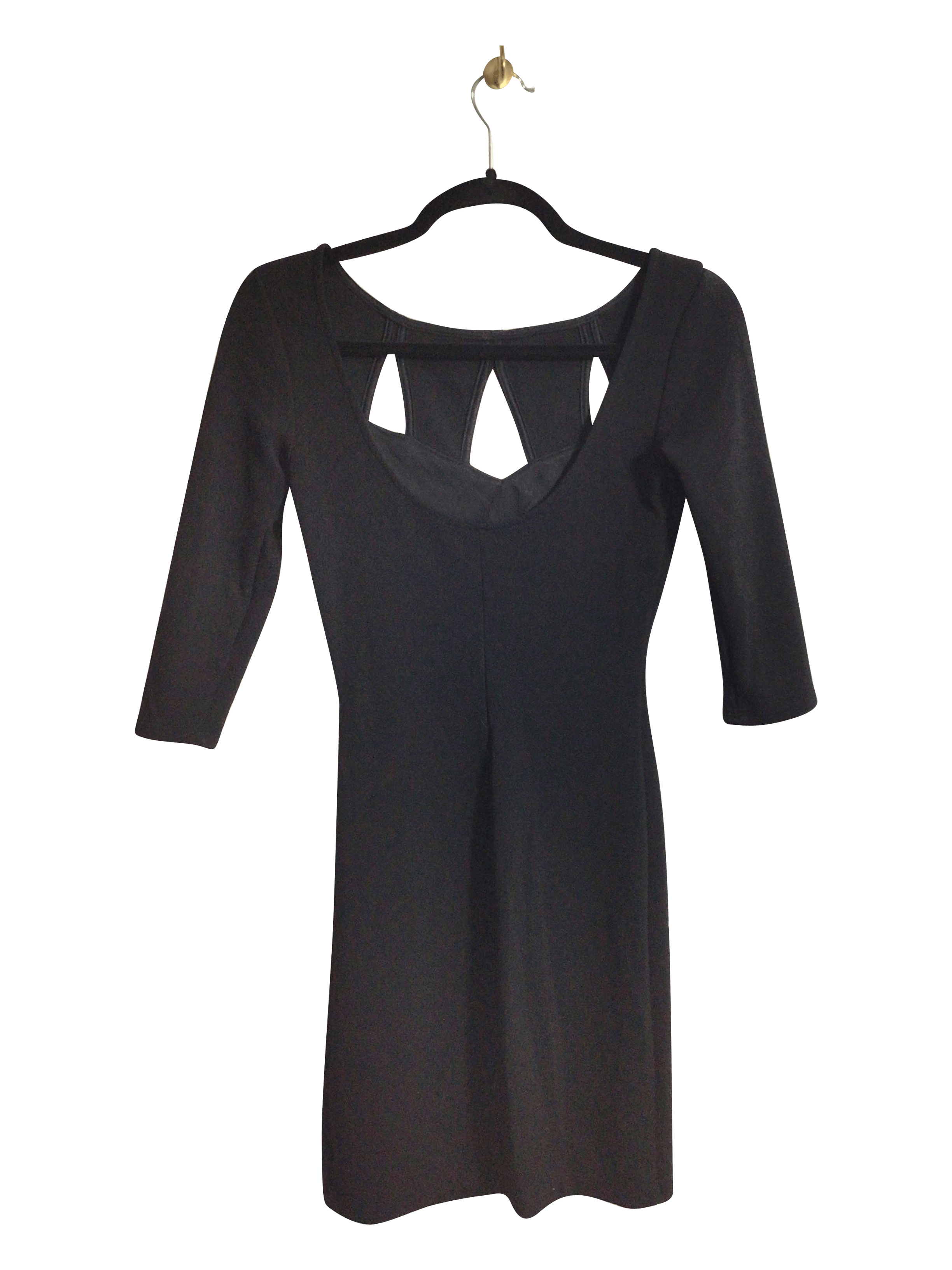 MYSTIC Stylish Women's Regular Fit Black Bodycon Dress - Size S