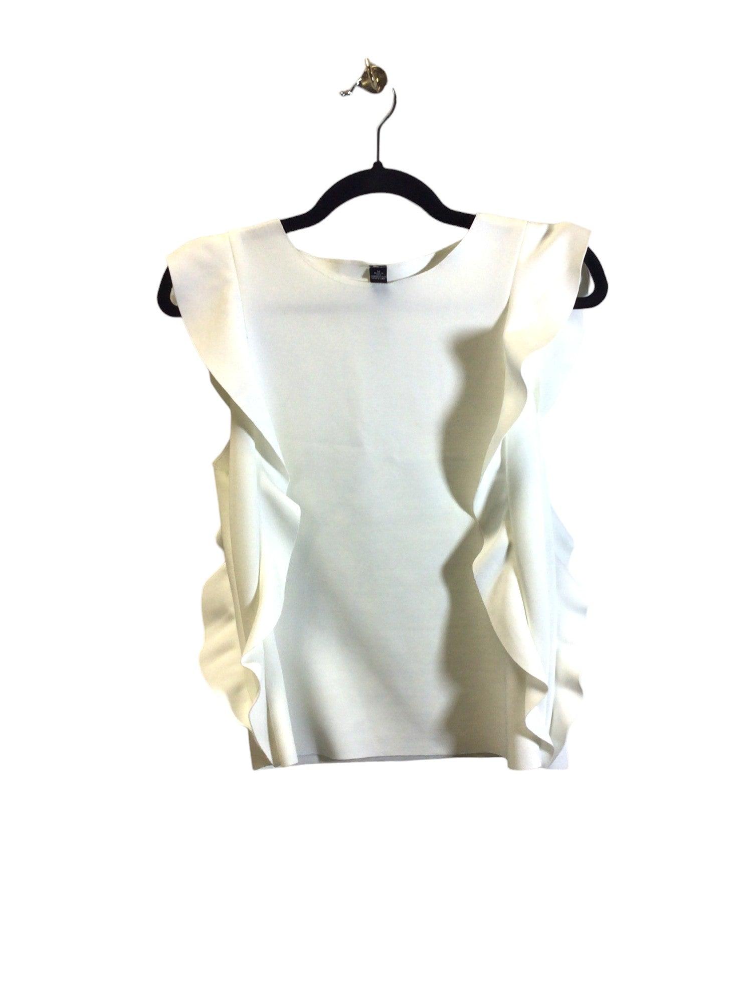DESIGN LAB Stylish Women's White Regular - fit Blouses - Size M