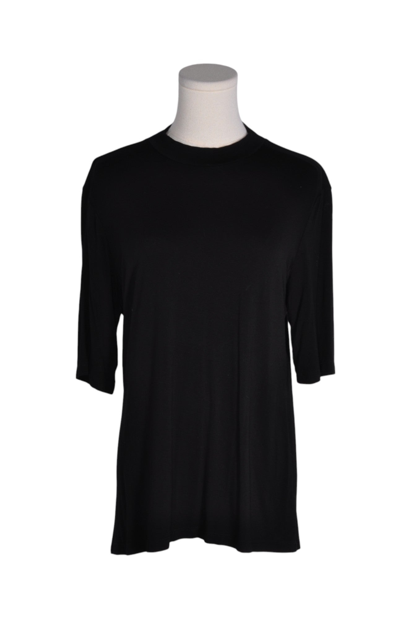 SAKS FIFTH AVENUE Stylish Women's Regular Fit Black T-Shirt - Size L