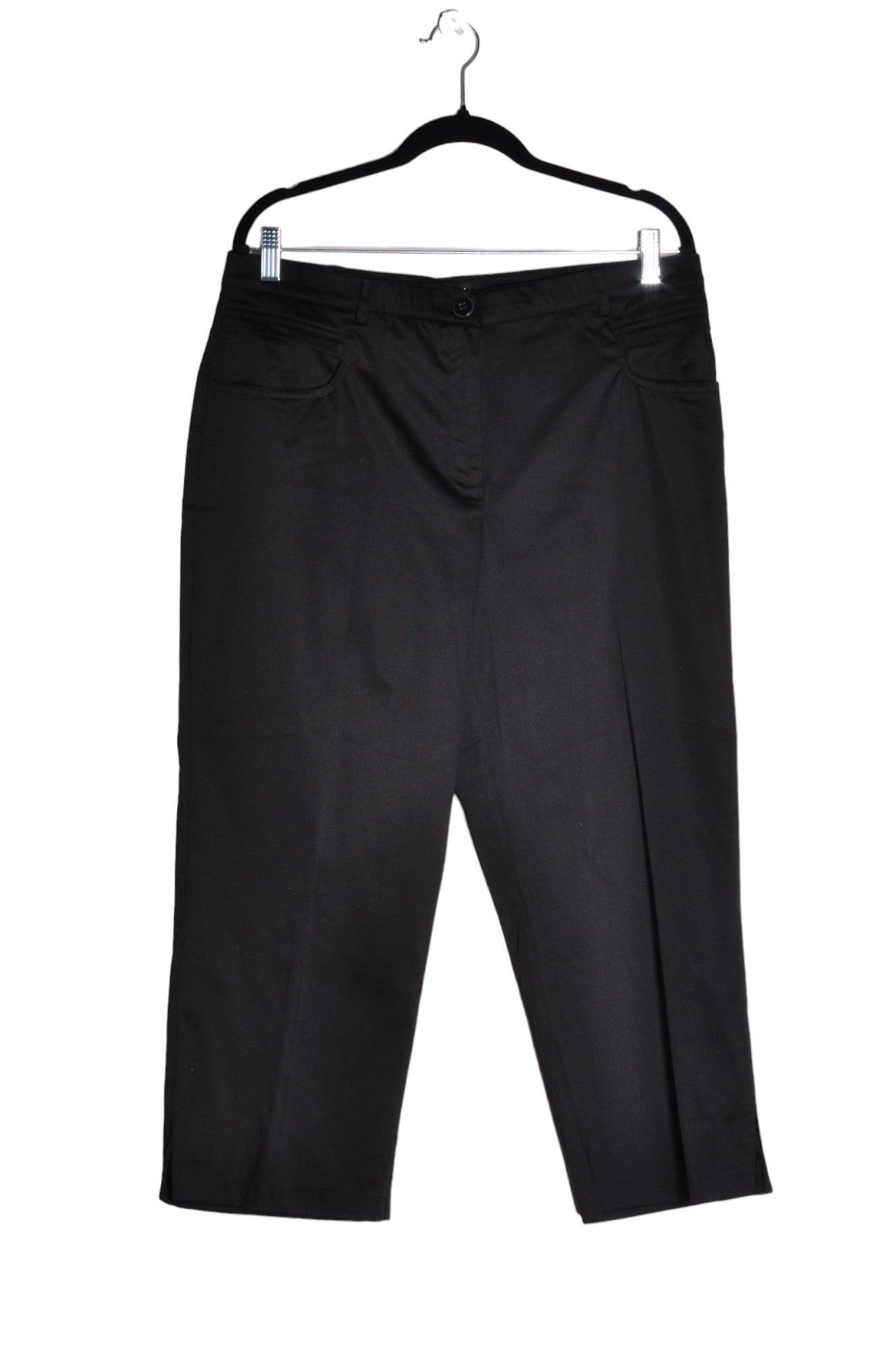 DKR & CO. Stylish Women's Black Regular Fit Capri Pants - Size 8