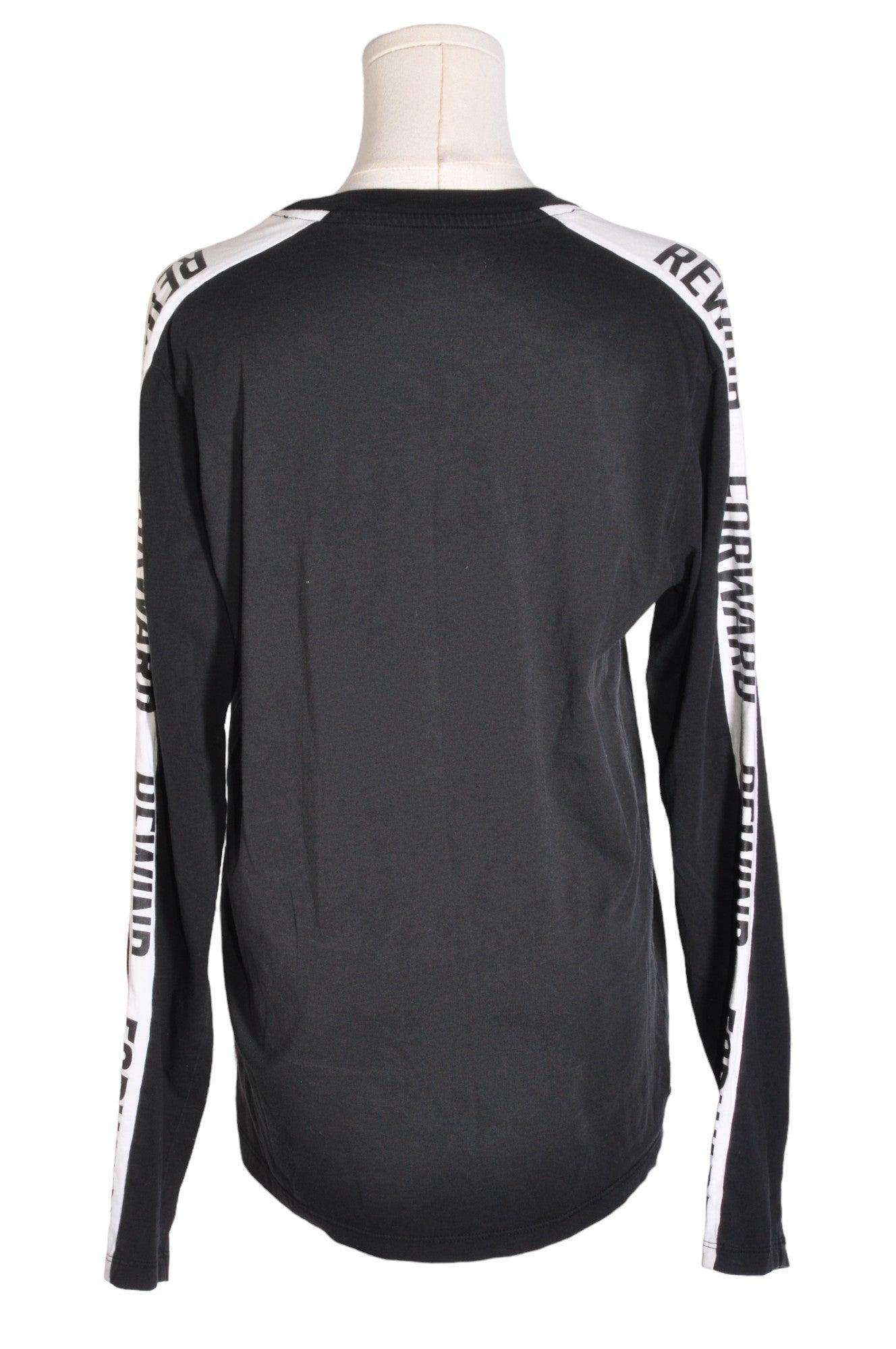 Stylish JACK AND JONES Men's Black Regular Fit Long Sleeve T-Shirt - Size M
